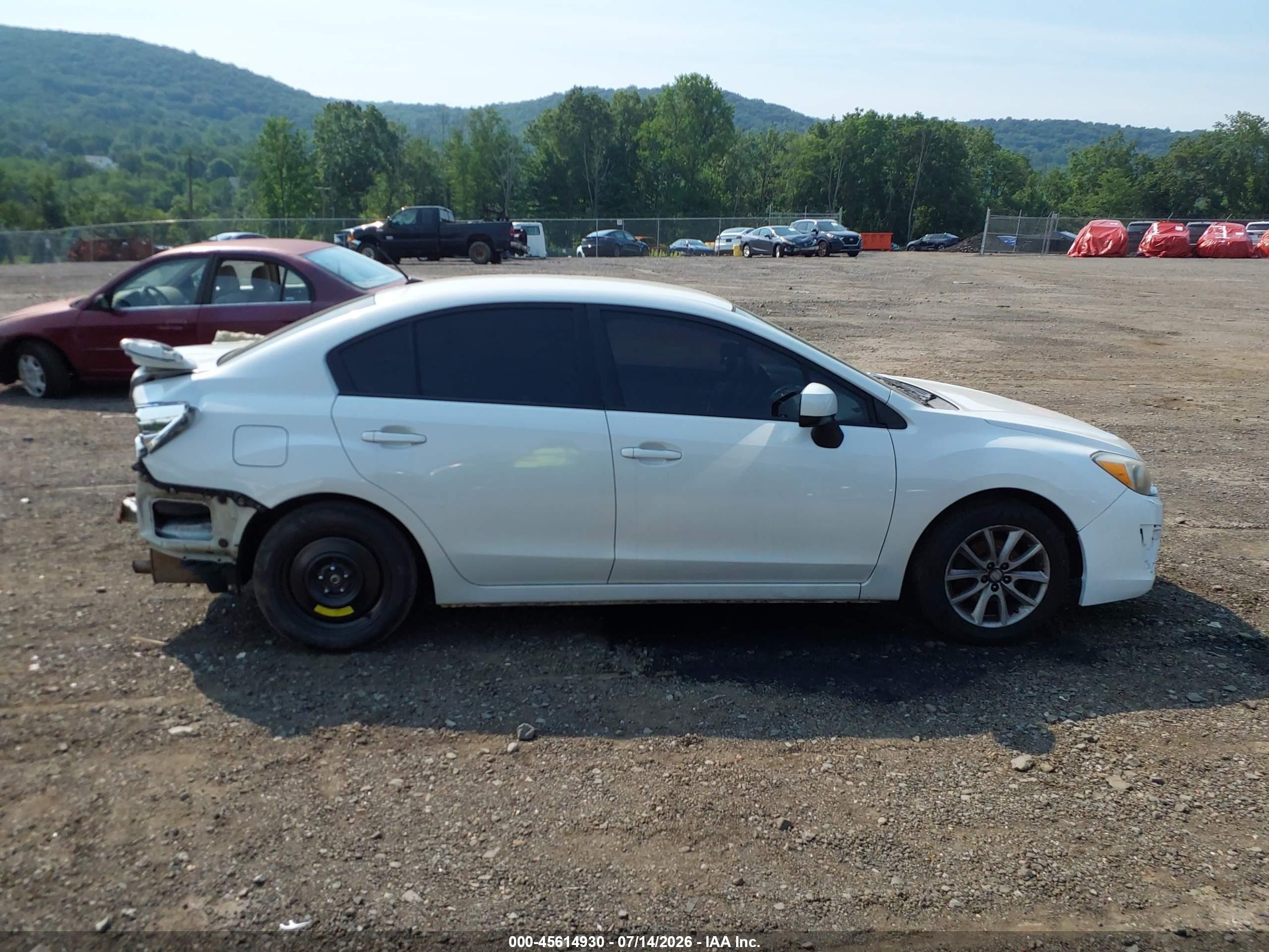 2013 Subaru Impreza 2.0i Premium White vin: JF1GJAB64DH010613