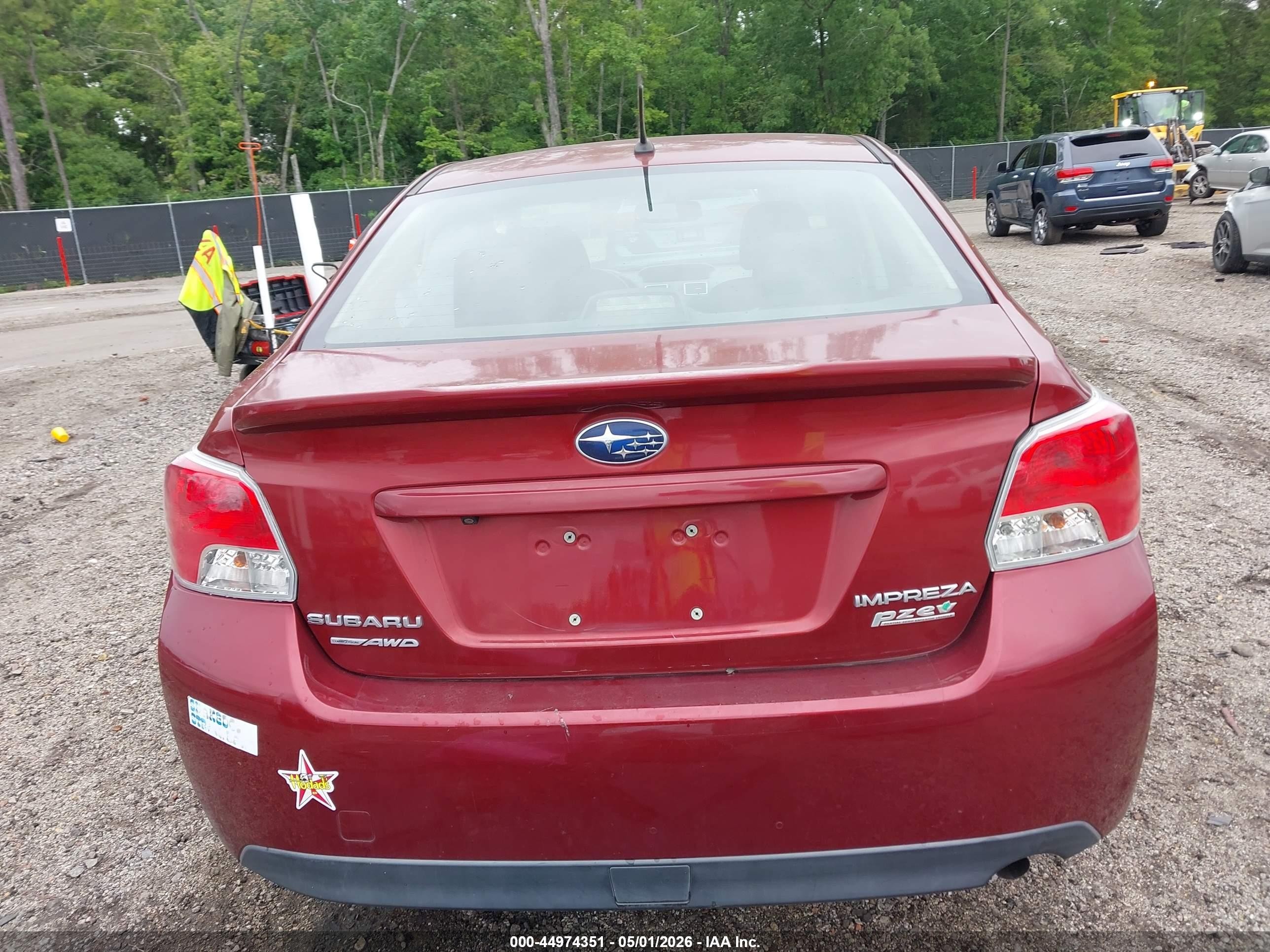 2016 Subaru Impreza 2.0i Premium Red vin: JF1GJAB64GH022541