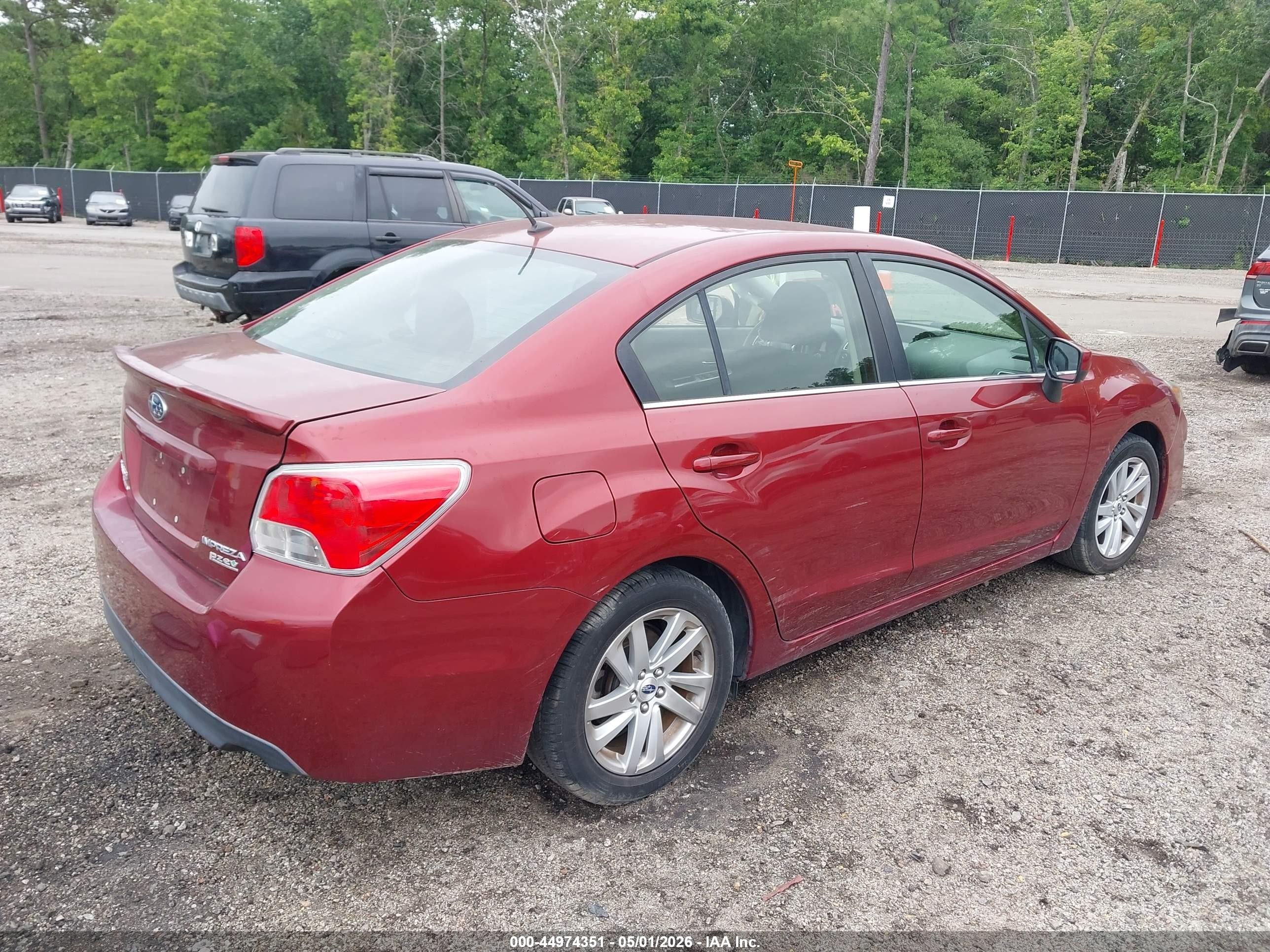 2016 Subaru Impreza 2.0i Premium Red vin: JF1GJAB64GH022541