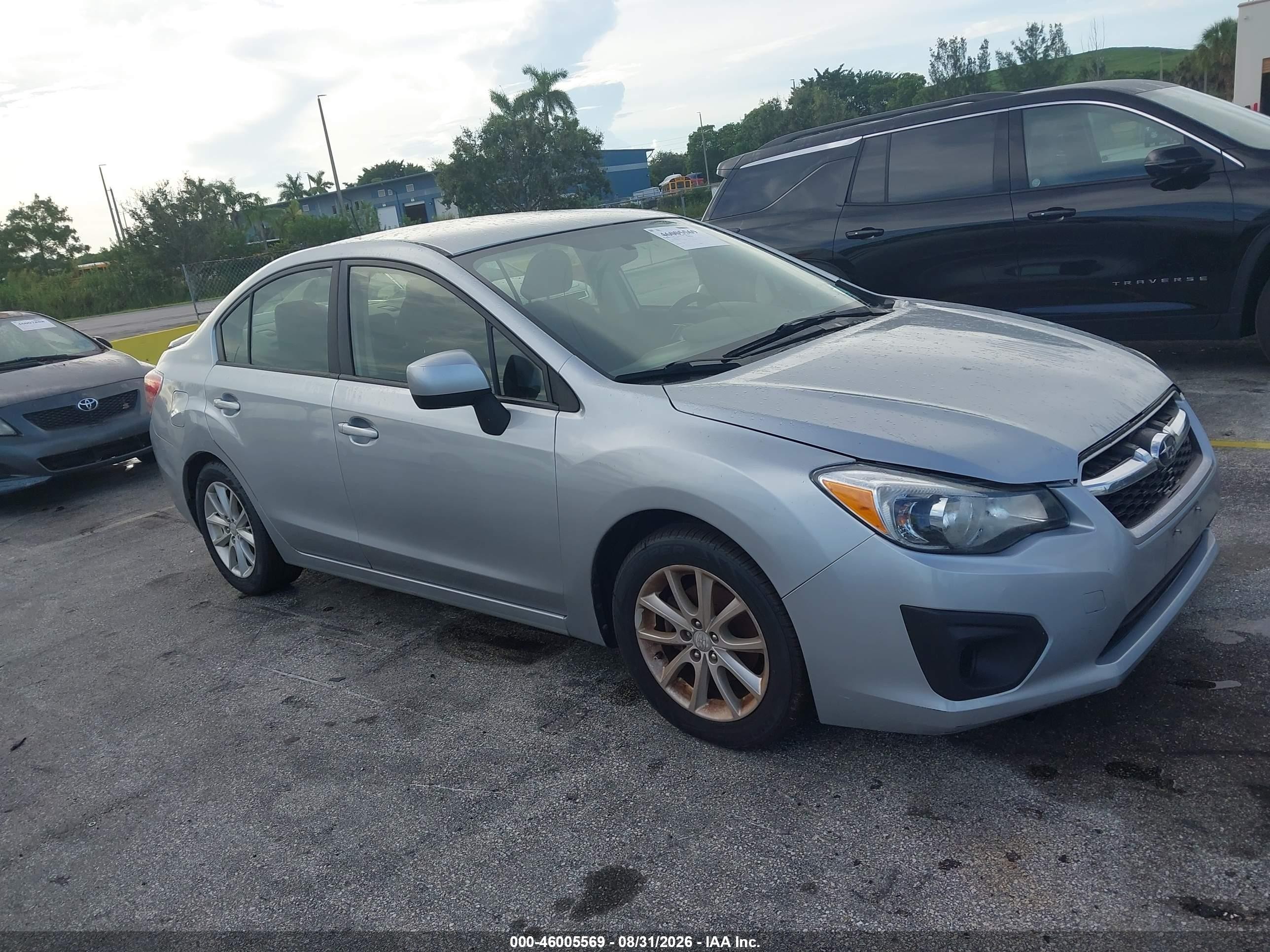 2013 Subaru Impreza 2.0i Premium Silver vin: JF1GJAB66DH003257