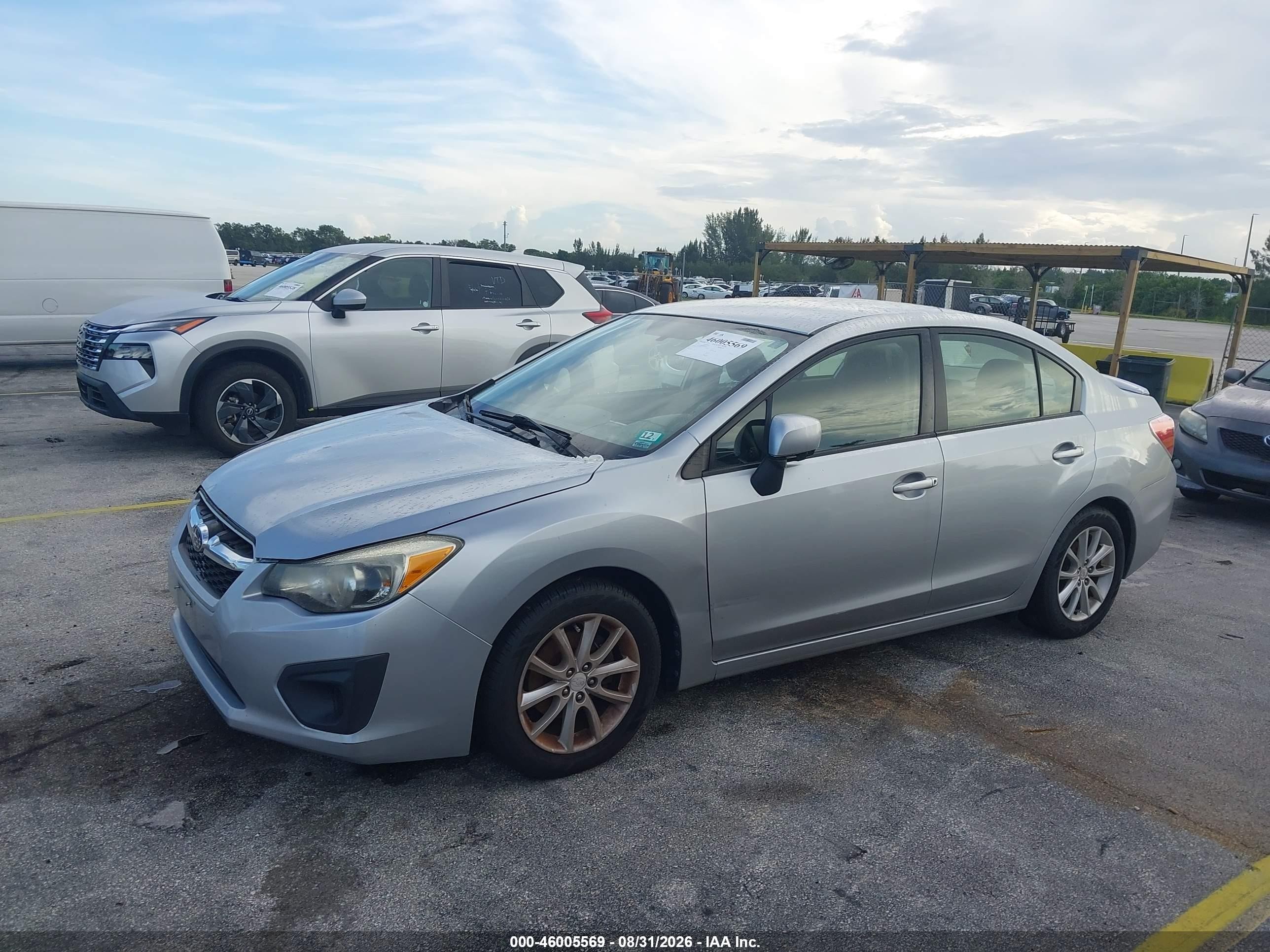 2013 Subaru Impreza 2.0i Premium Silver vin: JF1GJAB66DH003257