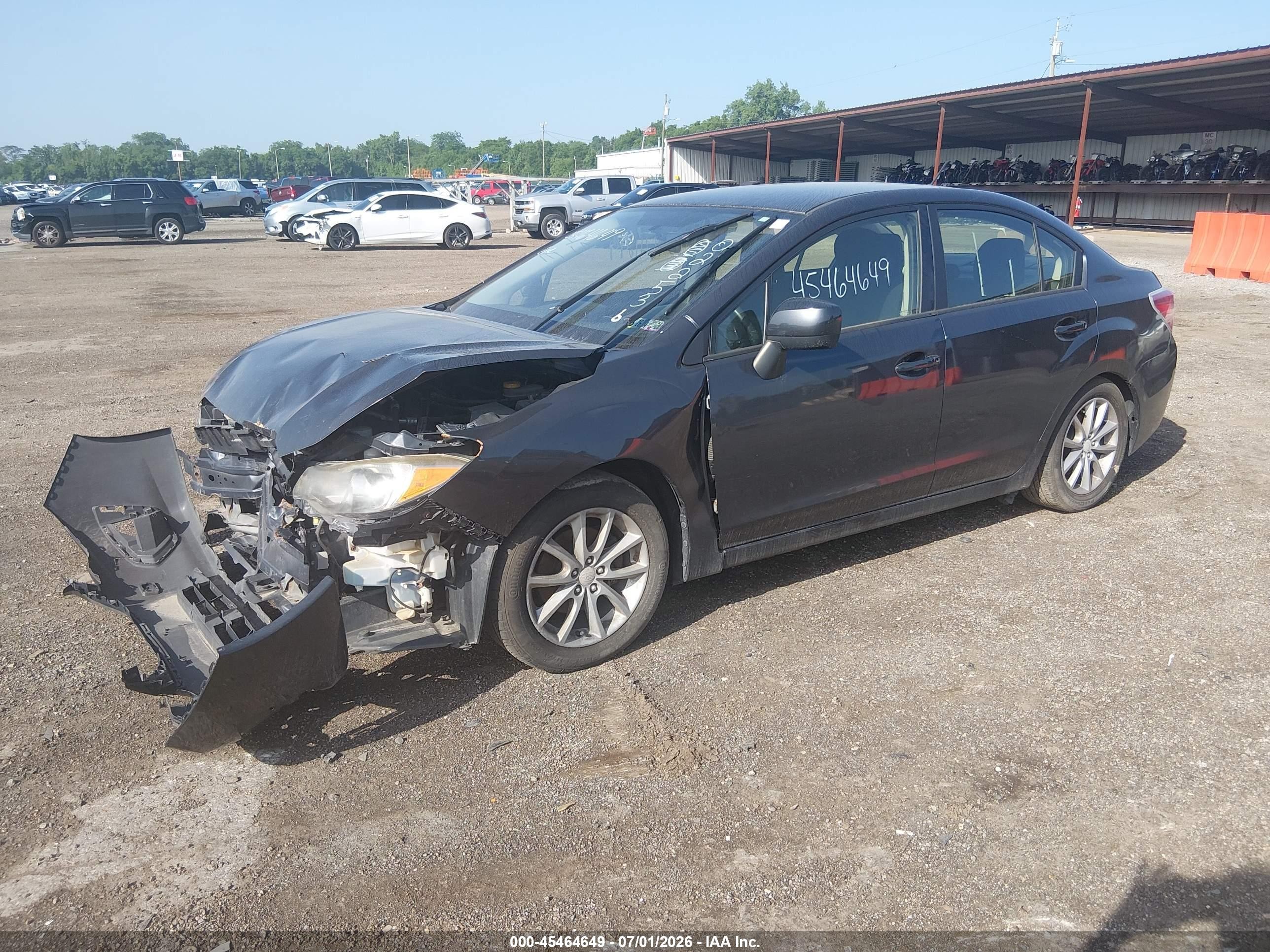 2013 Subaru Impreza 2.0i Premium Gray vin: JF1GJAB66DH022536