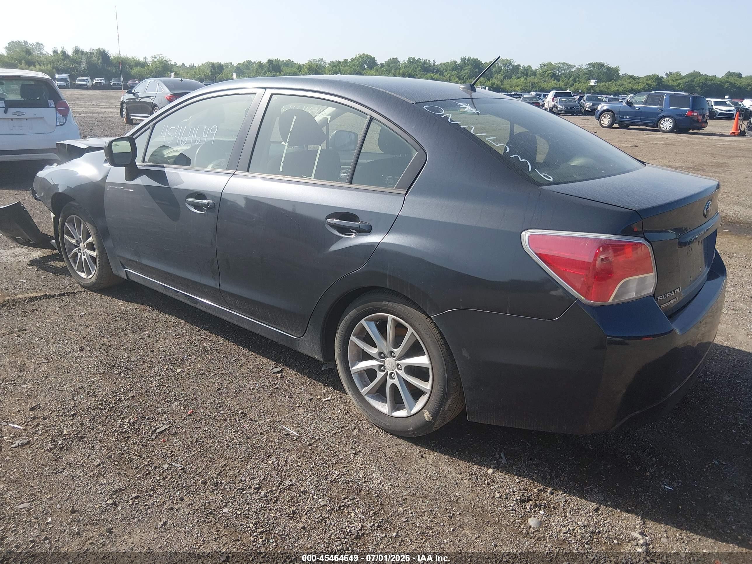 2013 Subaru Impreza 2.0i Premium Gray vin: JF1GJAB66DH022536
