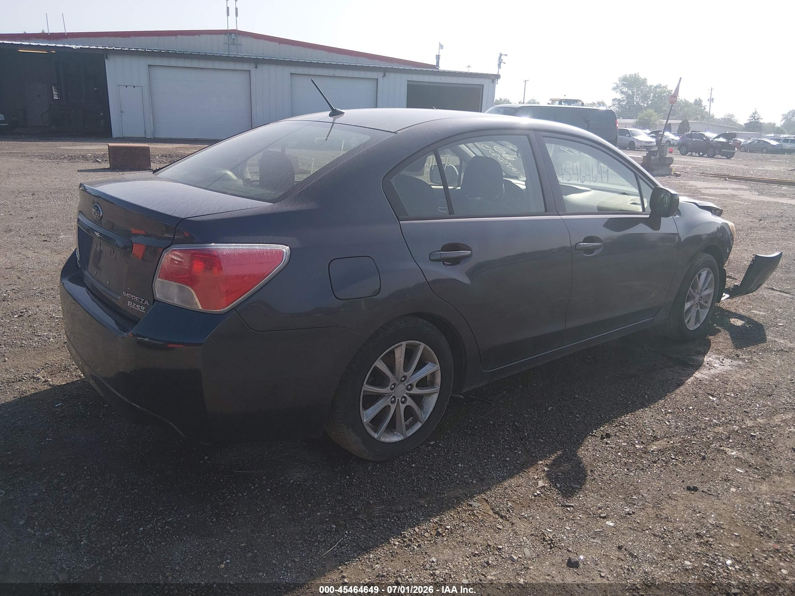 2013 Subaru Impreza 2.0i Premium Gray vin: JF1GJAB66DH022536