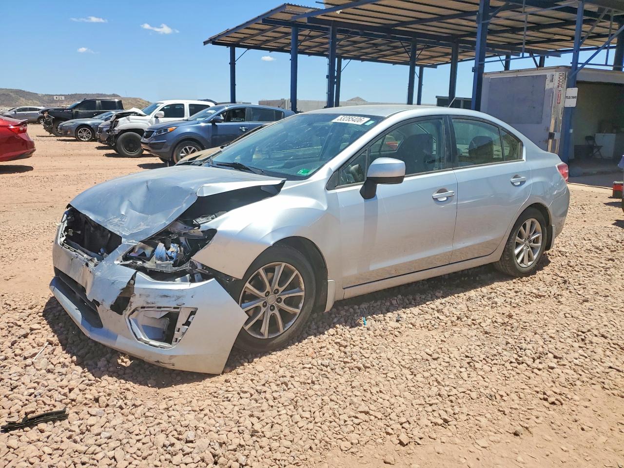 2013 Subaru Impreza Premium Silver vin: JF1GJAB68DH004944