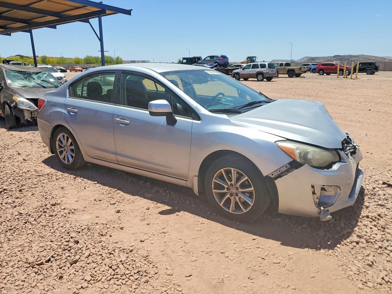 2013 Subaru Impreza Premium Серебряный vin: JF1GJAB68DH004944