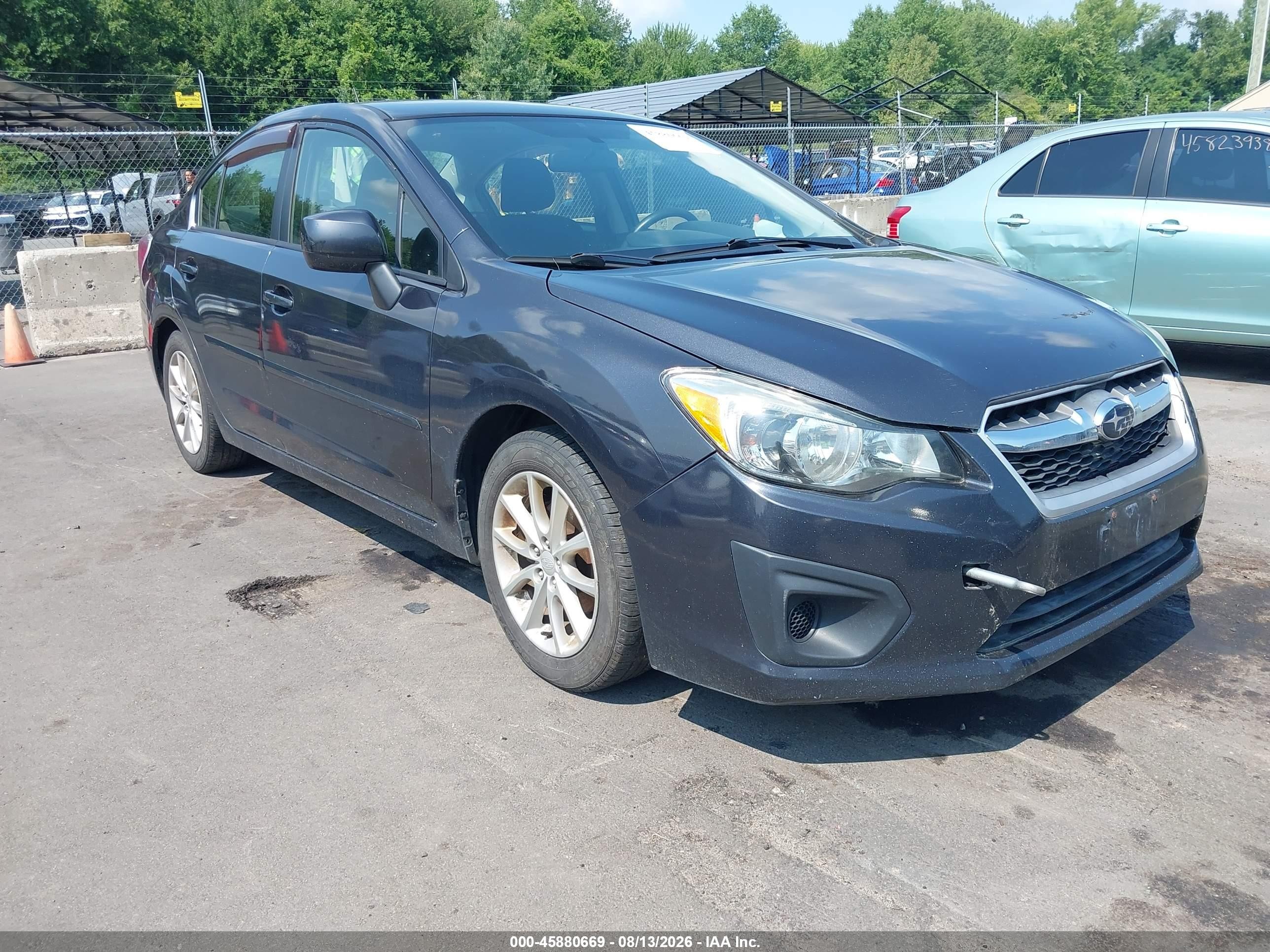 2013 Subaru Impreza 2.0i Premium Gray vin: JF1GJAB68DH006757