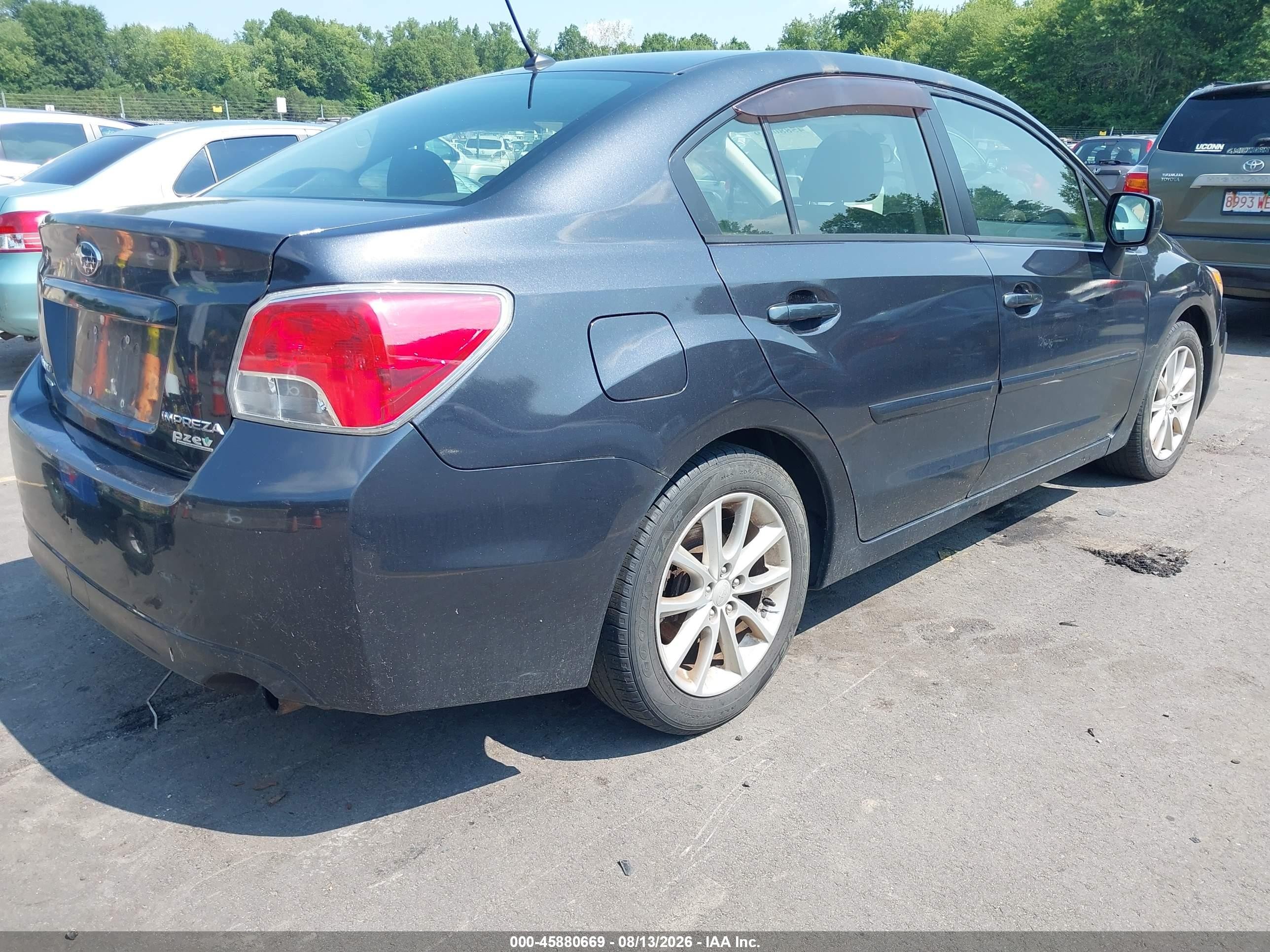 2013 Subaru Impreza 2.0i Premium Gray vin: JF1GJAB68DH006757