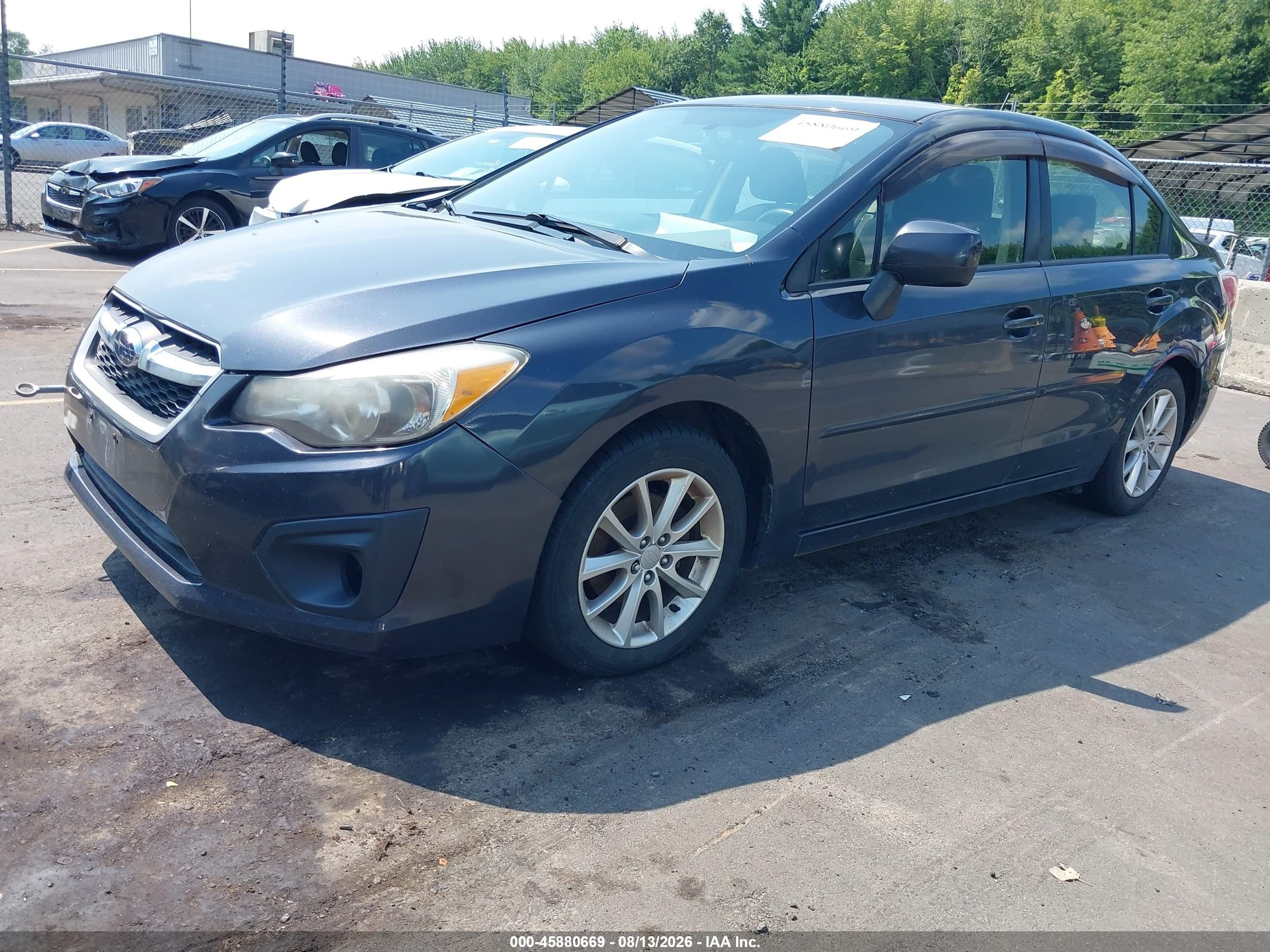 2013 Subaru Impreza 2.0i Premium Gray vin: JF1GJAB68DH006757