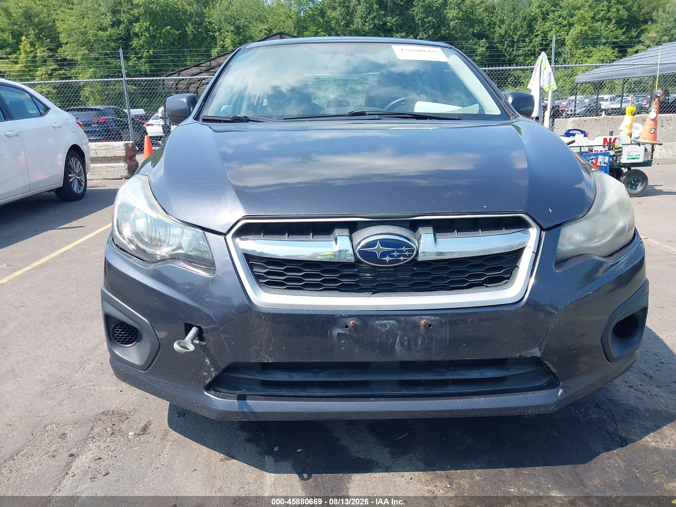 2013 Subaru Impreza 2.0i Premium Gray vin: JF1GJAB68DH006757