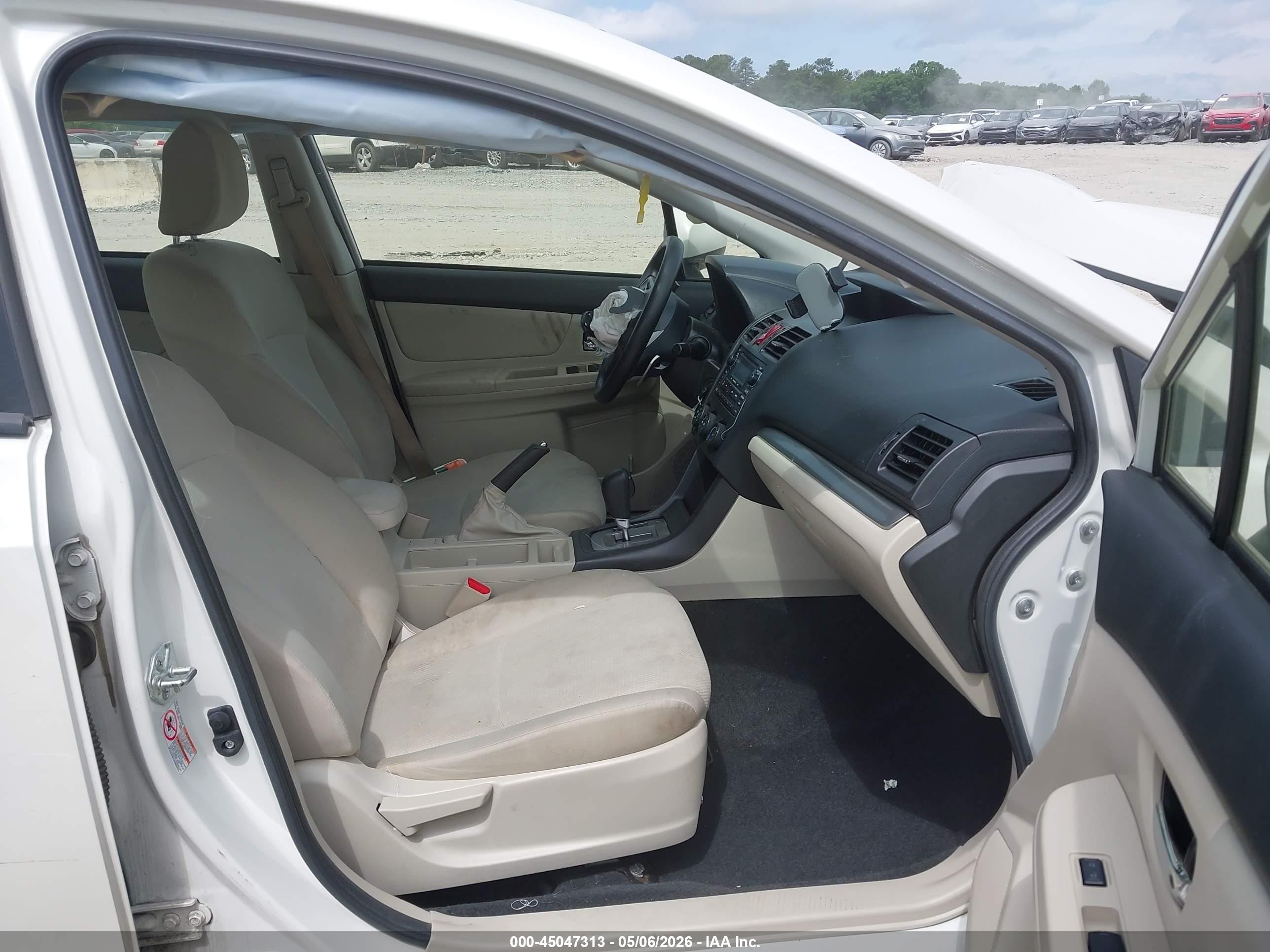 2014 Subaru Impreza 2.0i Premium White vin: JF1GJAB68EH016089