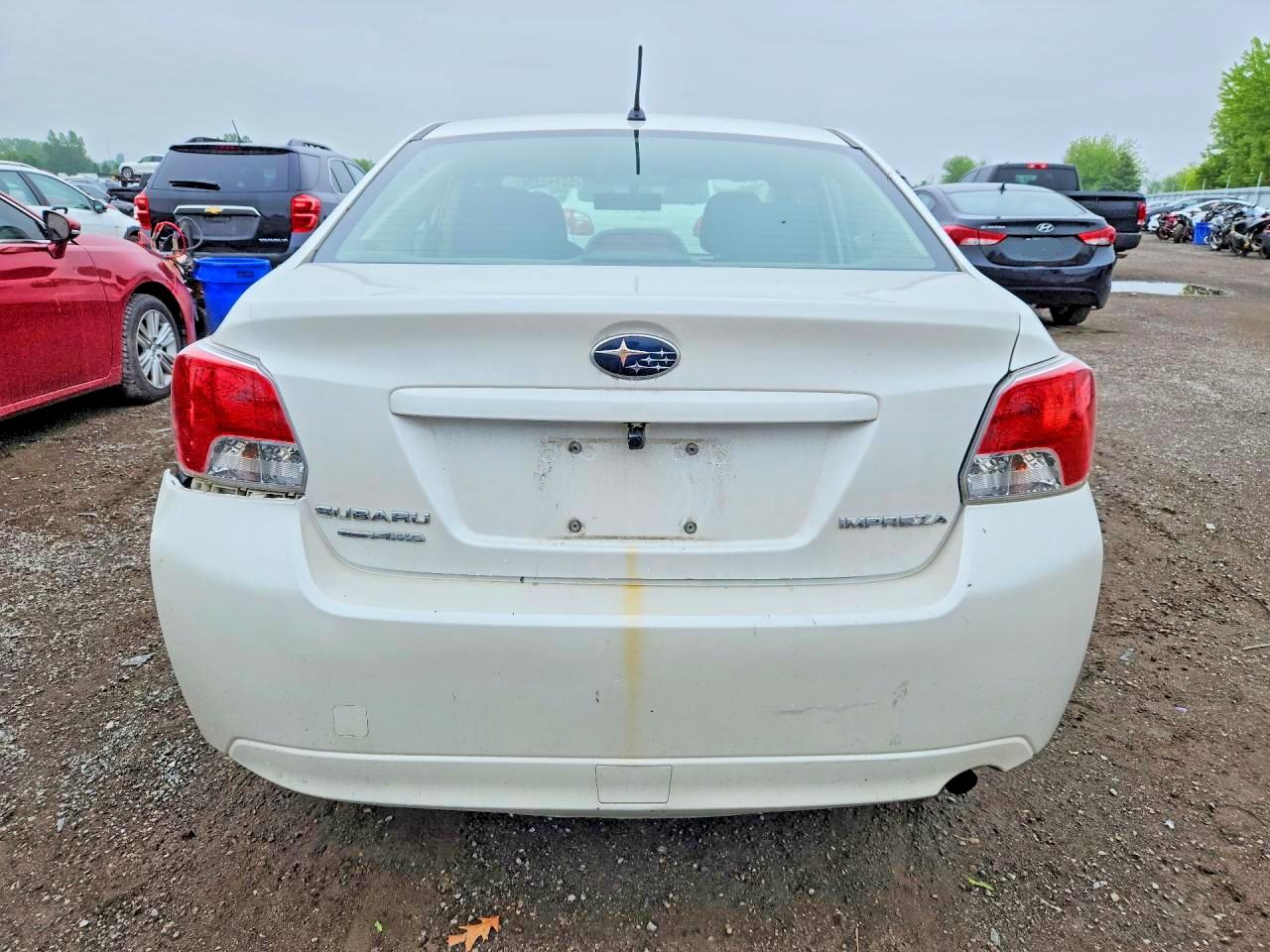 2012 Subaru Impreza Premium White vin: JF1GJAC60CG004763