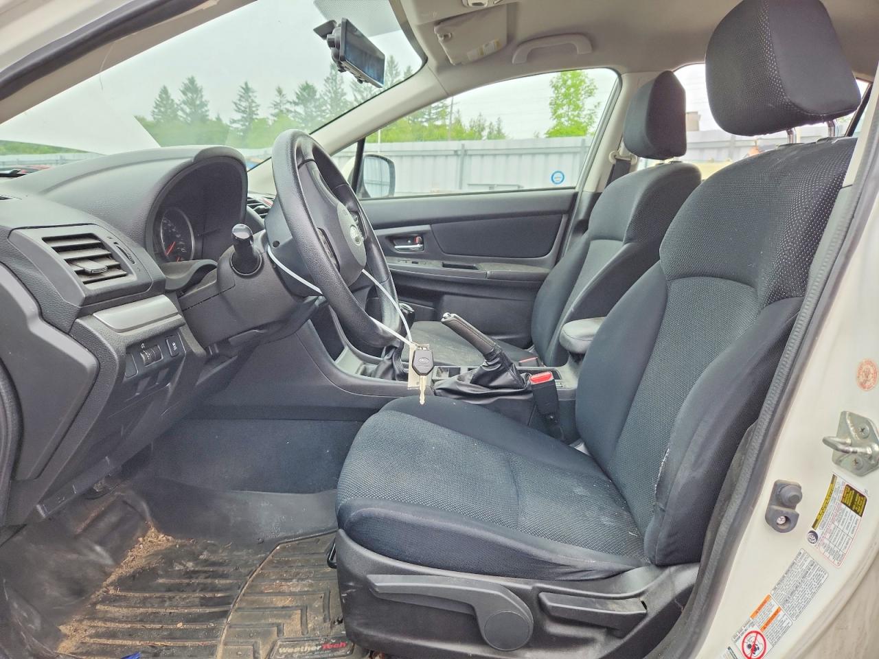 2012 Subaru Impreza Premium White vin: JF1GJAC60CG004763