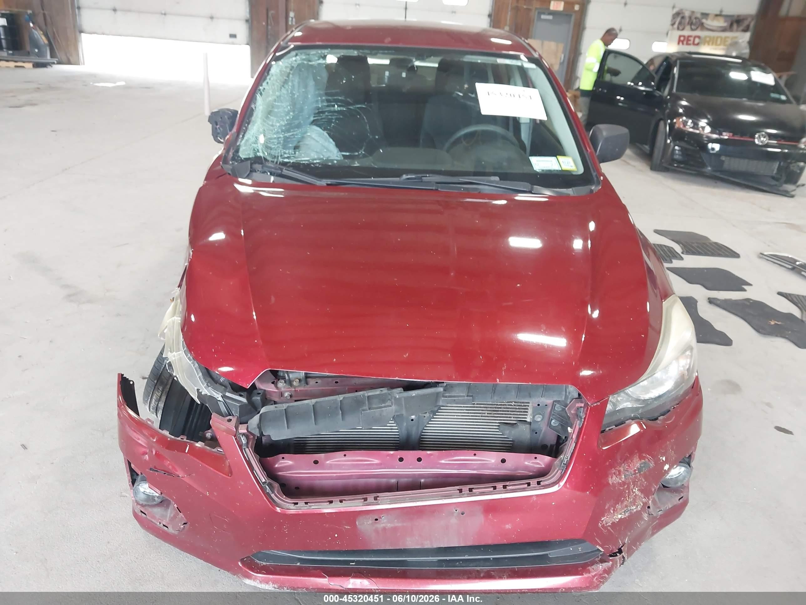 2013 Subaru Impreza 2.0i Premium Red vin: JF1GJAC60DH007187