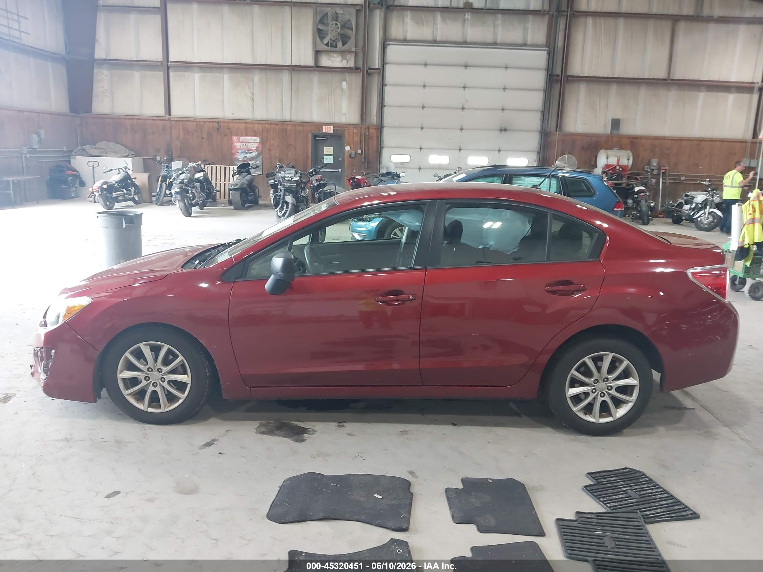 2013 Subaru Impreza 2.0i Premium Red vin: JF1GJAC60DH007187