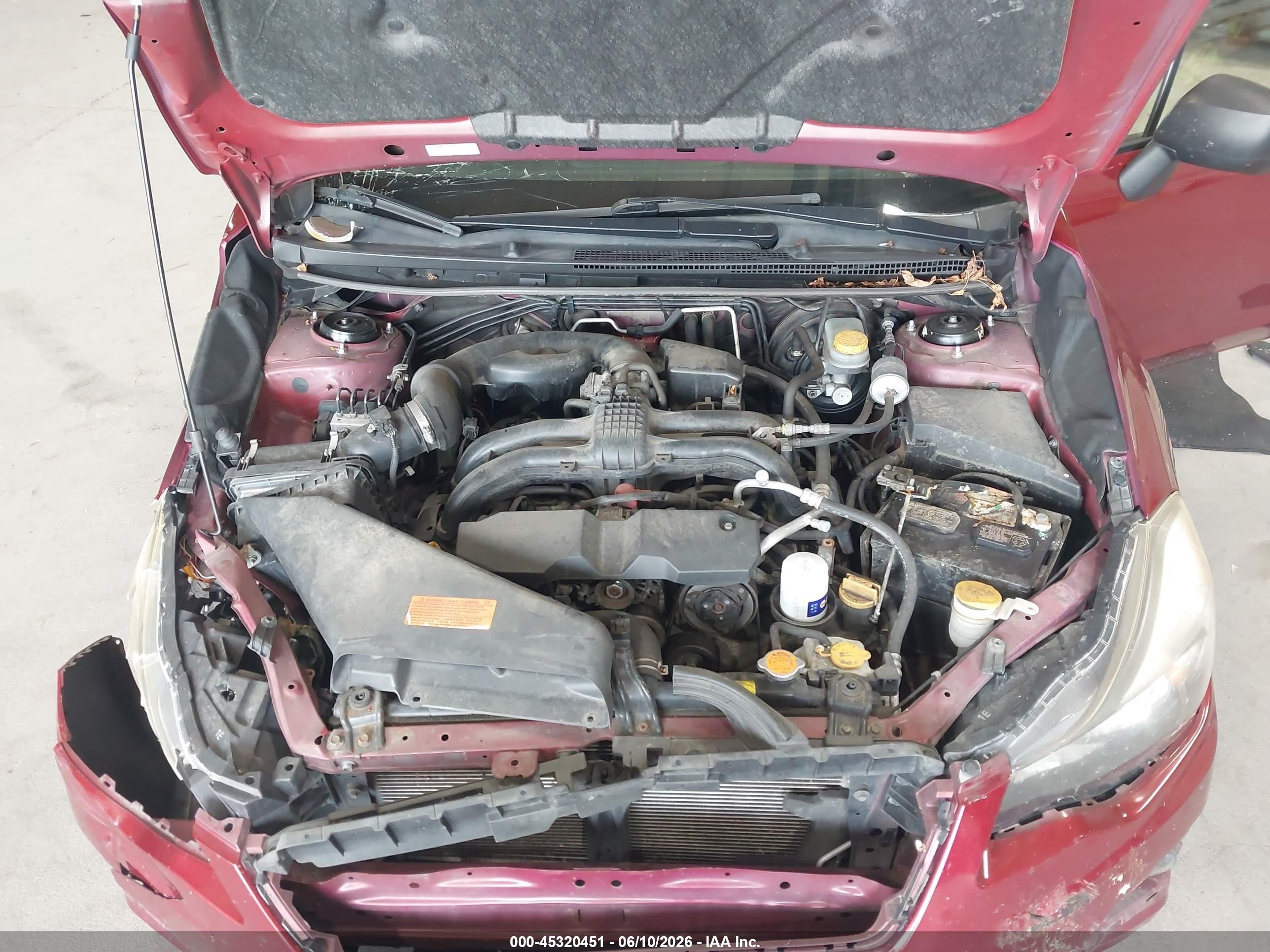 2013 Subaru Impreza 2.0i Premium Red vin: JF1GJAC60DH007187