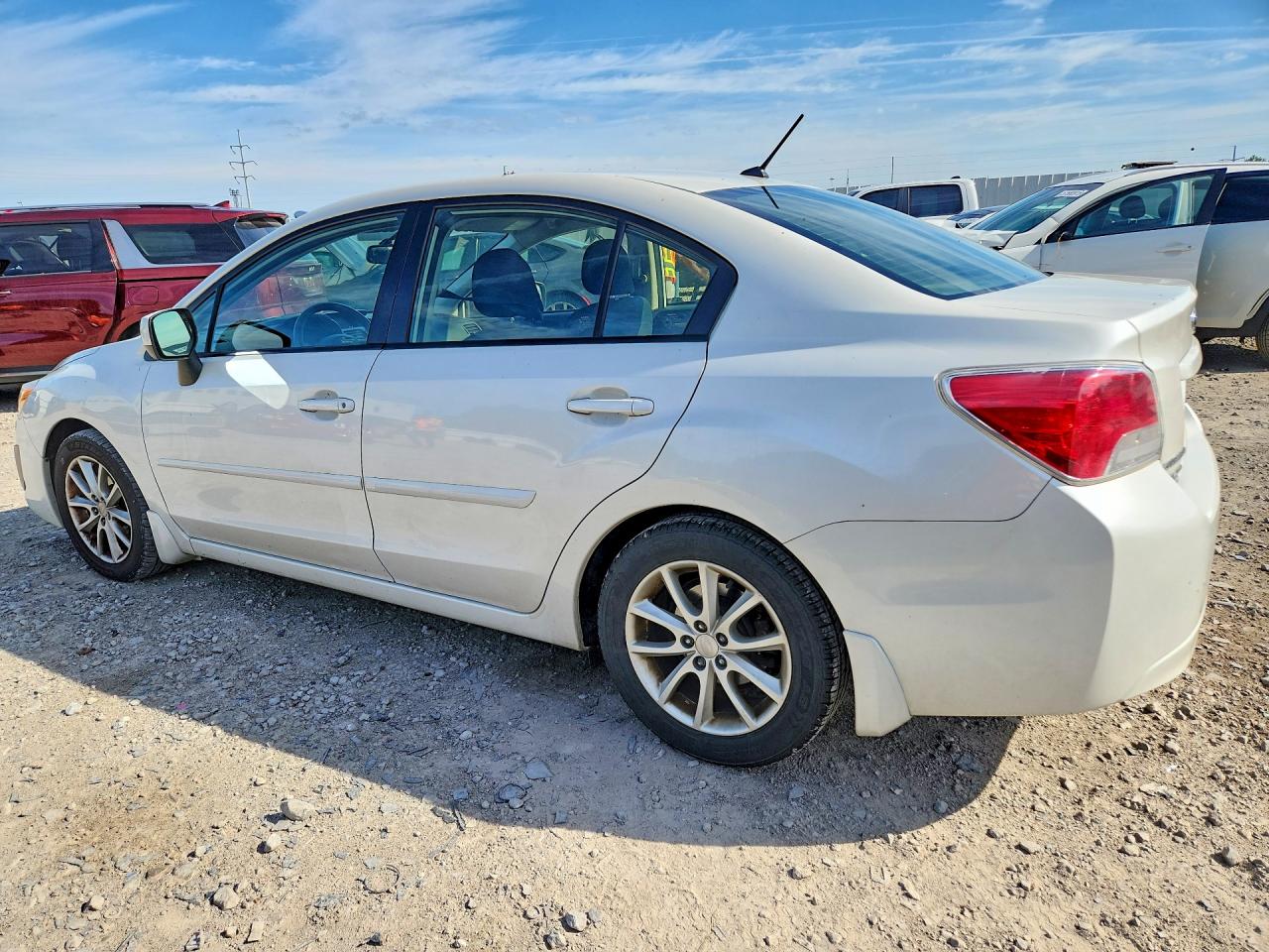 2014 Subaru Impreza Premium White vin: JF1GJAC60EH006431