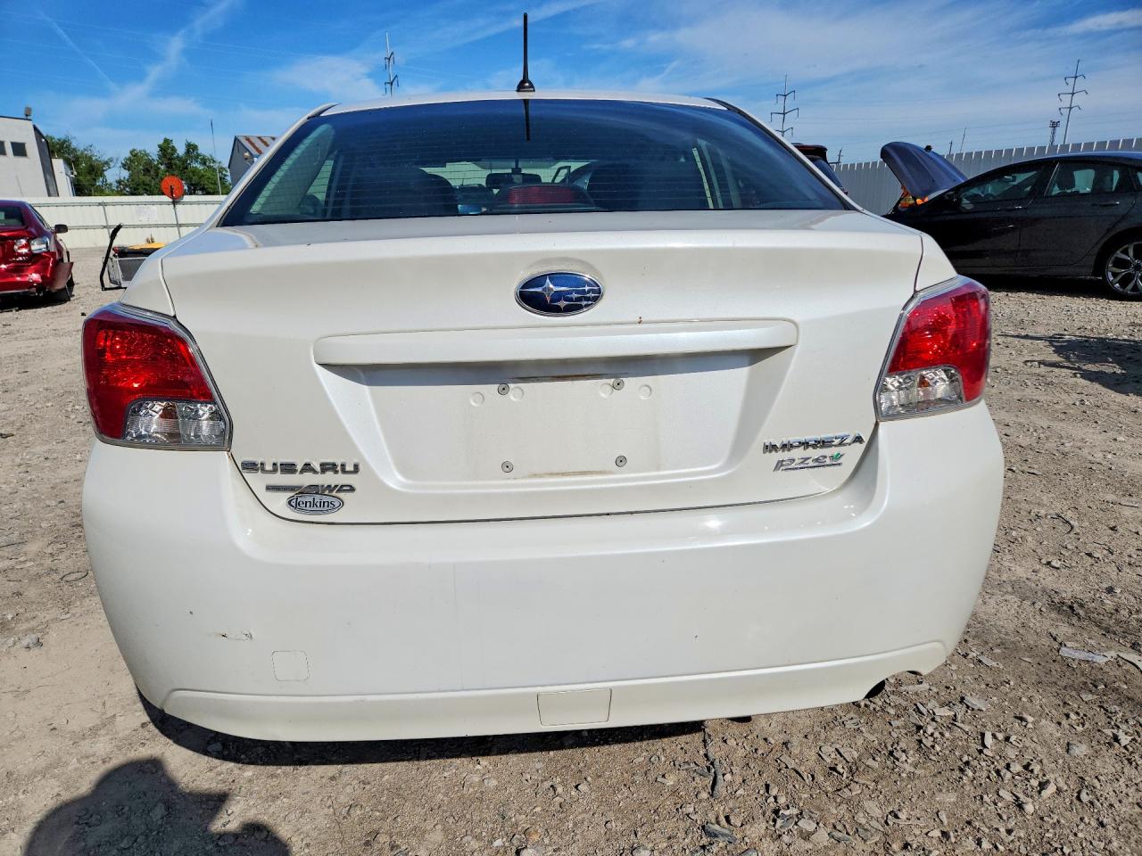 2014 Subaru Impreza Premium White vin: JF1GJAC60EH006431