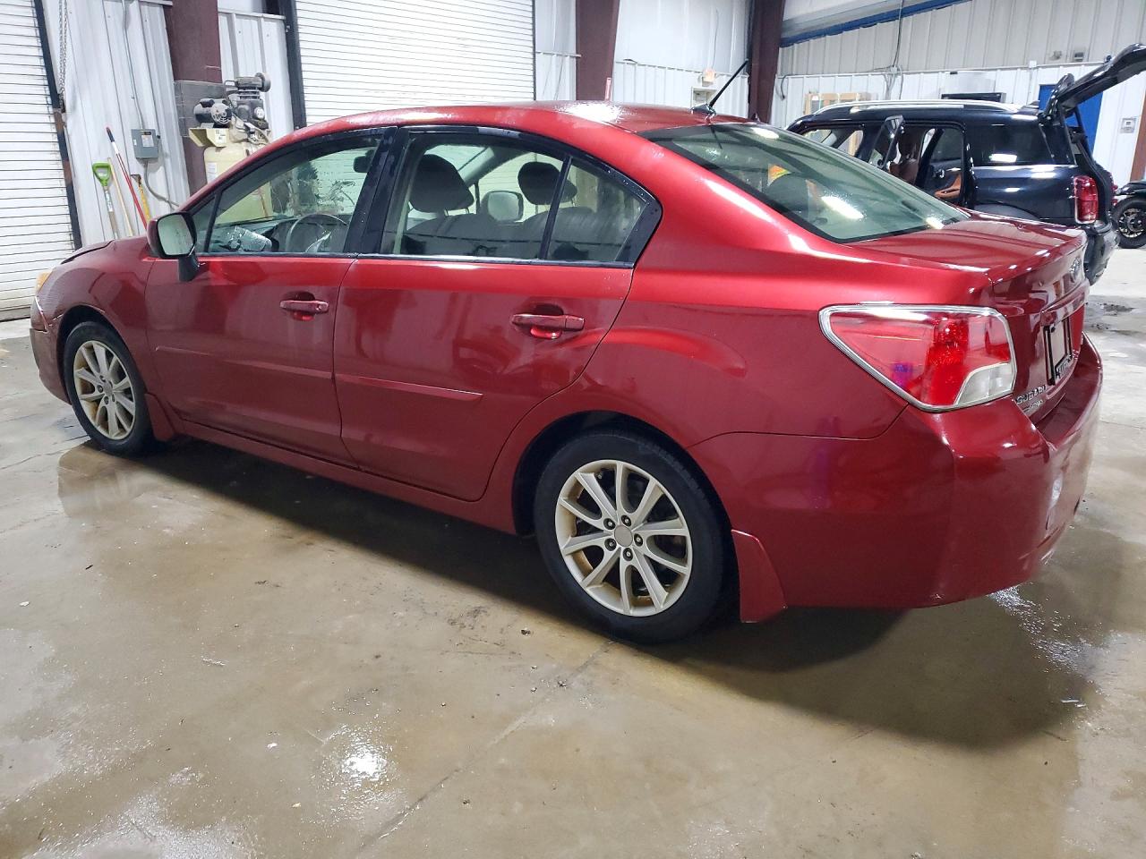 2014 Subaru Impreza Premium Red vin: JF1GJAC60EH010639