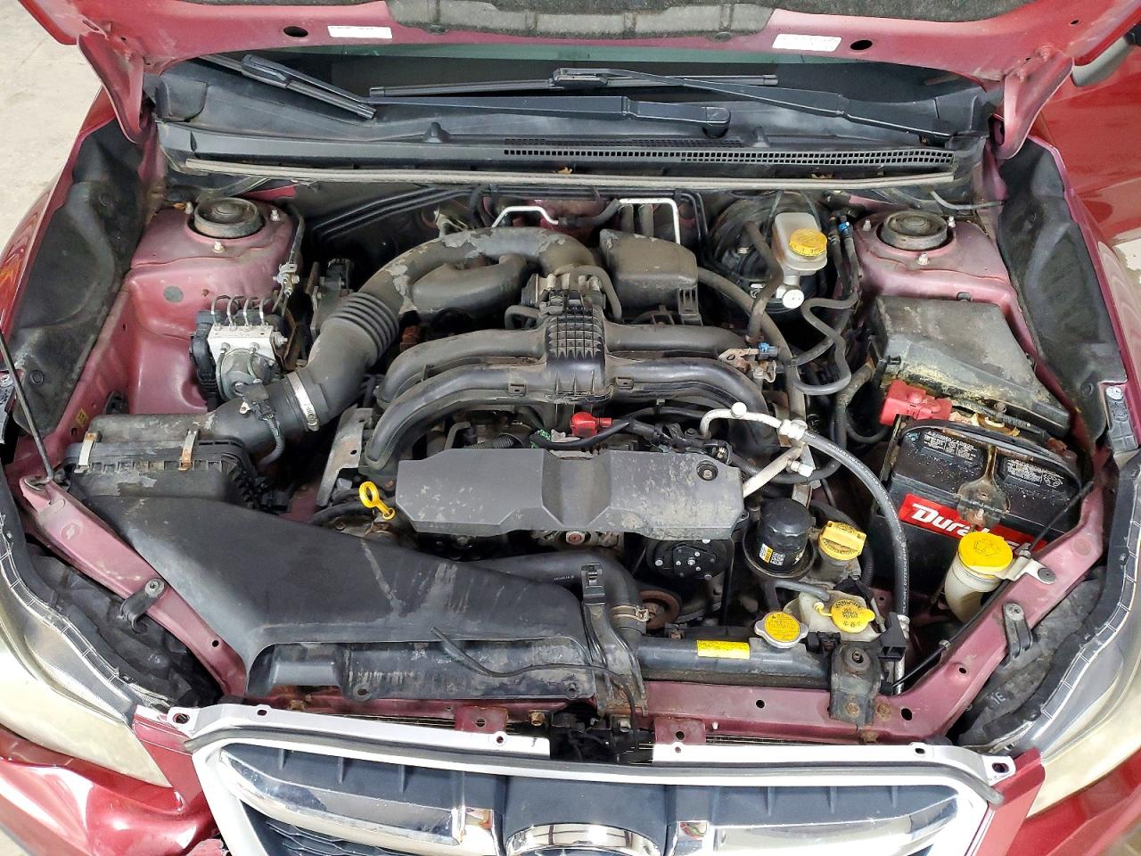 2014 Subaru Impreza Premium Red vin: JF1GJAC60EH010639