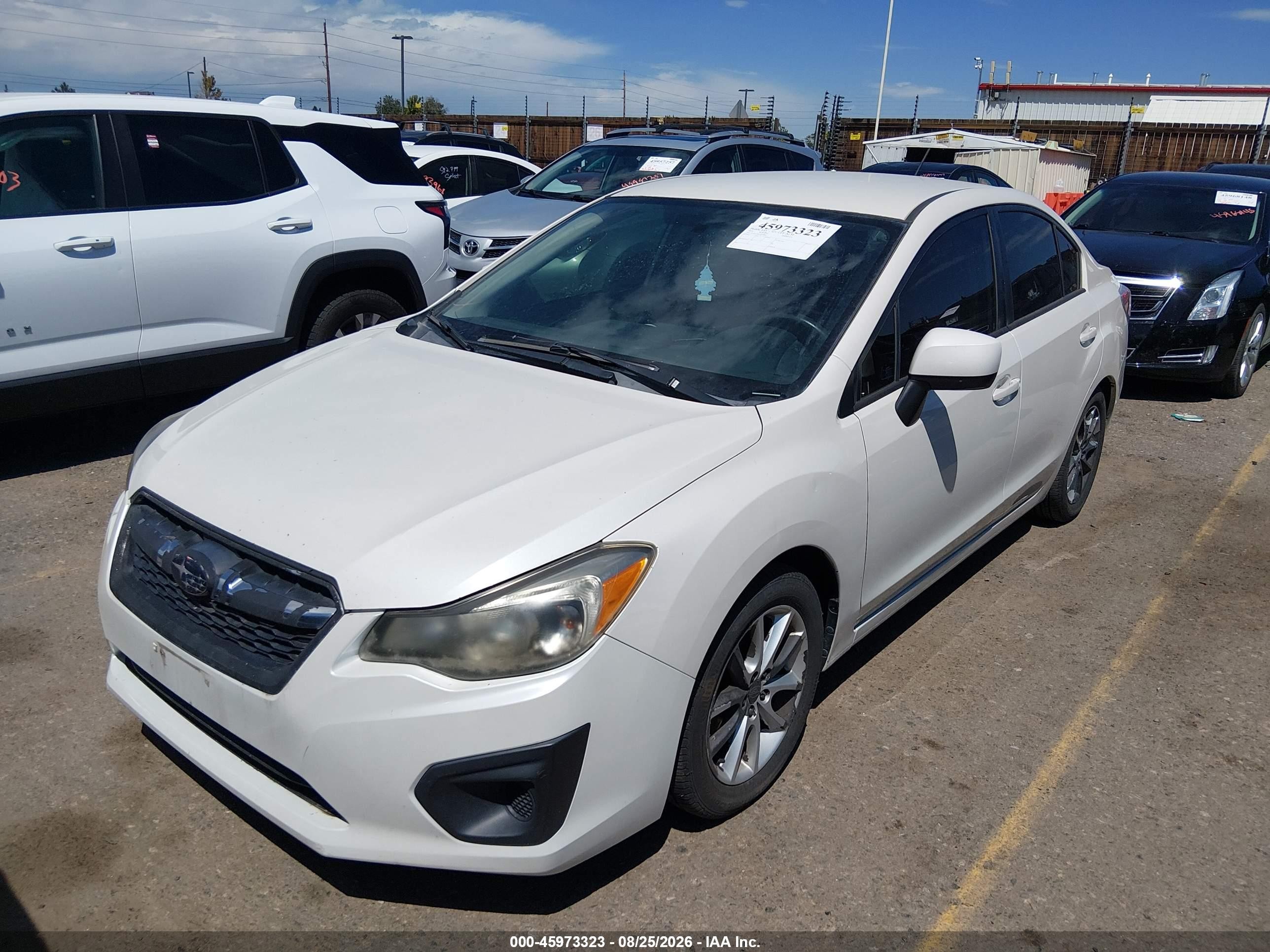 2014 Subaru Impreza 2.0i Premium Белый vin: JF1GJAC60EH024069