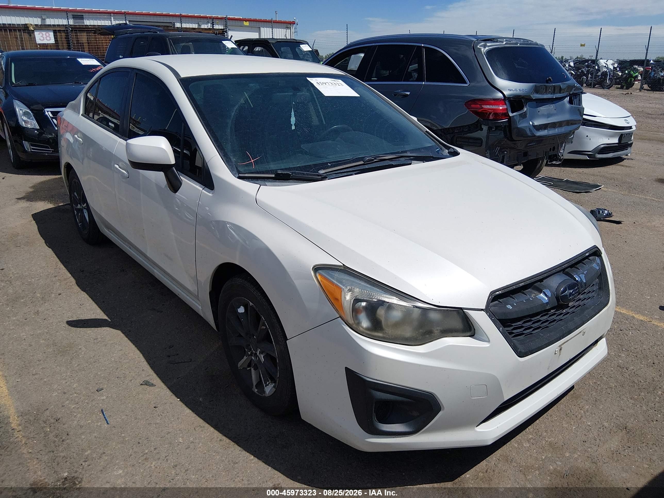 2014 Subaru Impreza 2.0i Premium Белый vin: JF1GJAC60EH024069
