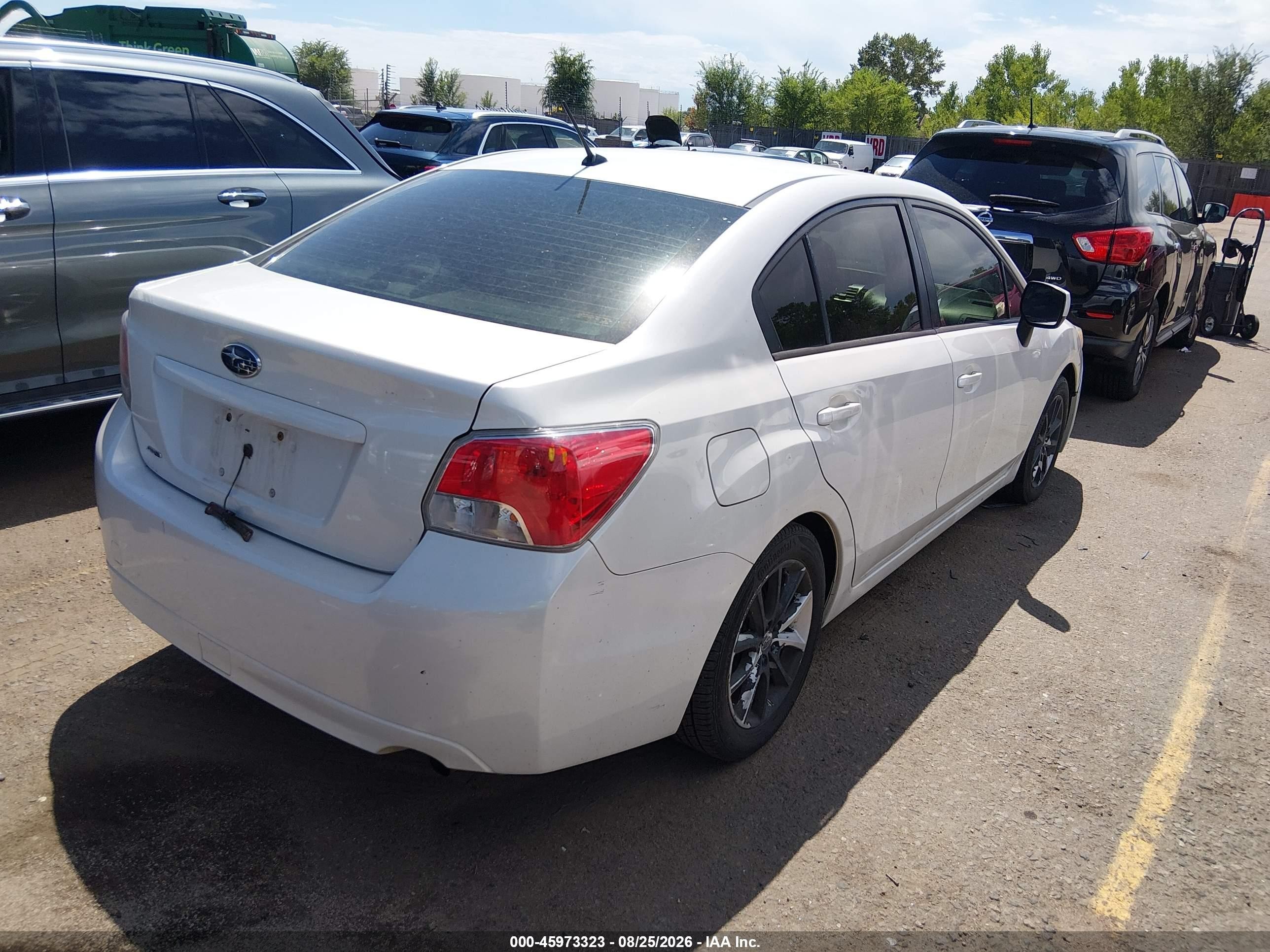 2014 Subaru Impreza 2.0i Premium Белый vin: JF1GJAC60EH024069
