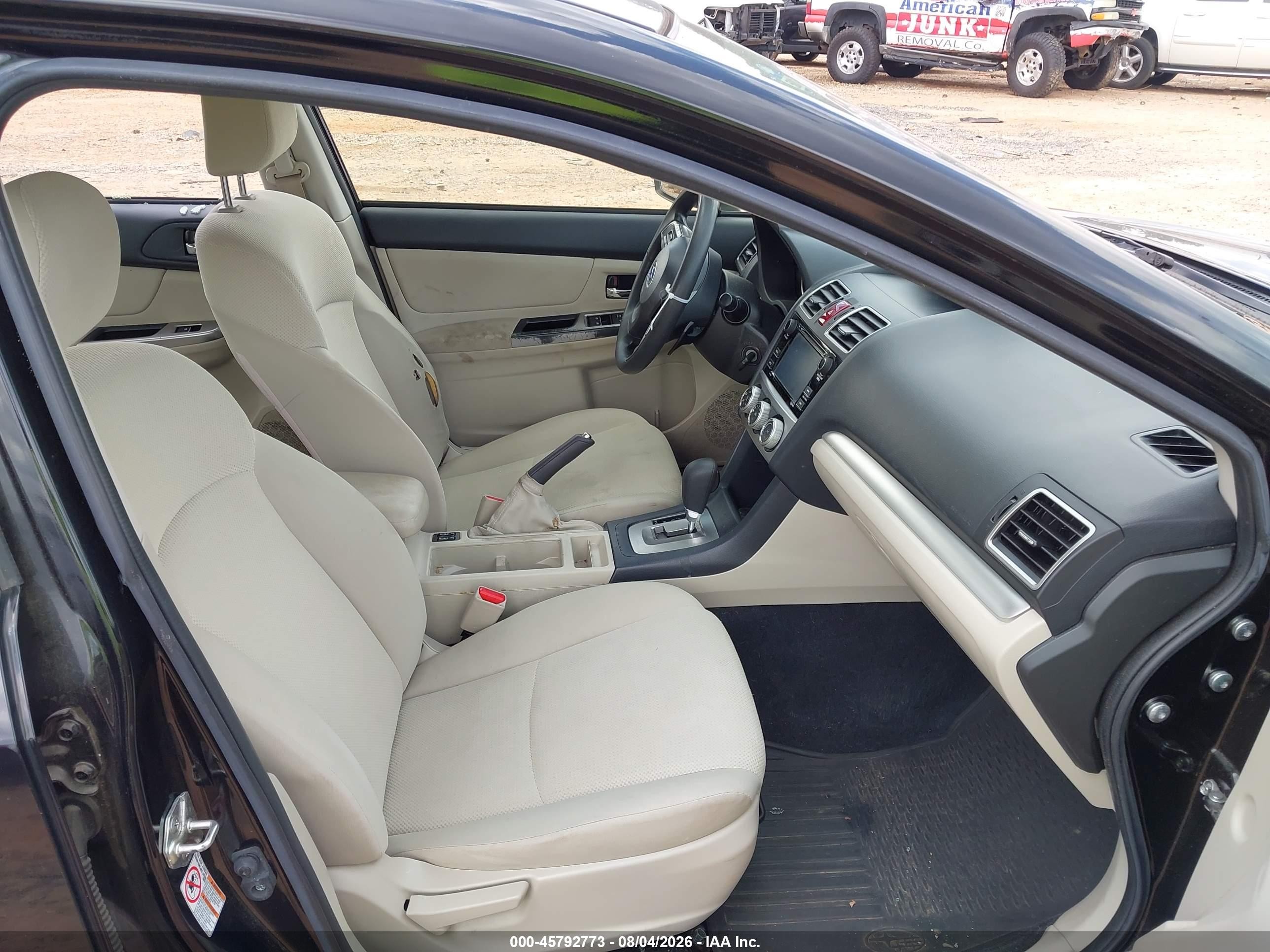 2015 Subaru Impreza 2.0i Premium Black vin: JF1GJAC60FH009038