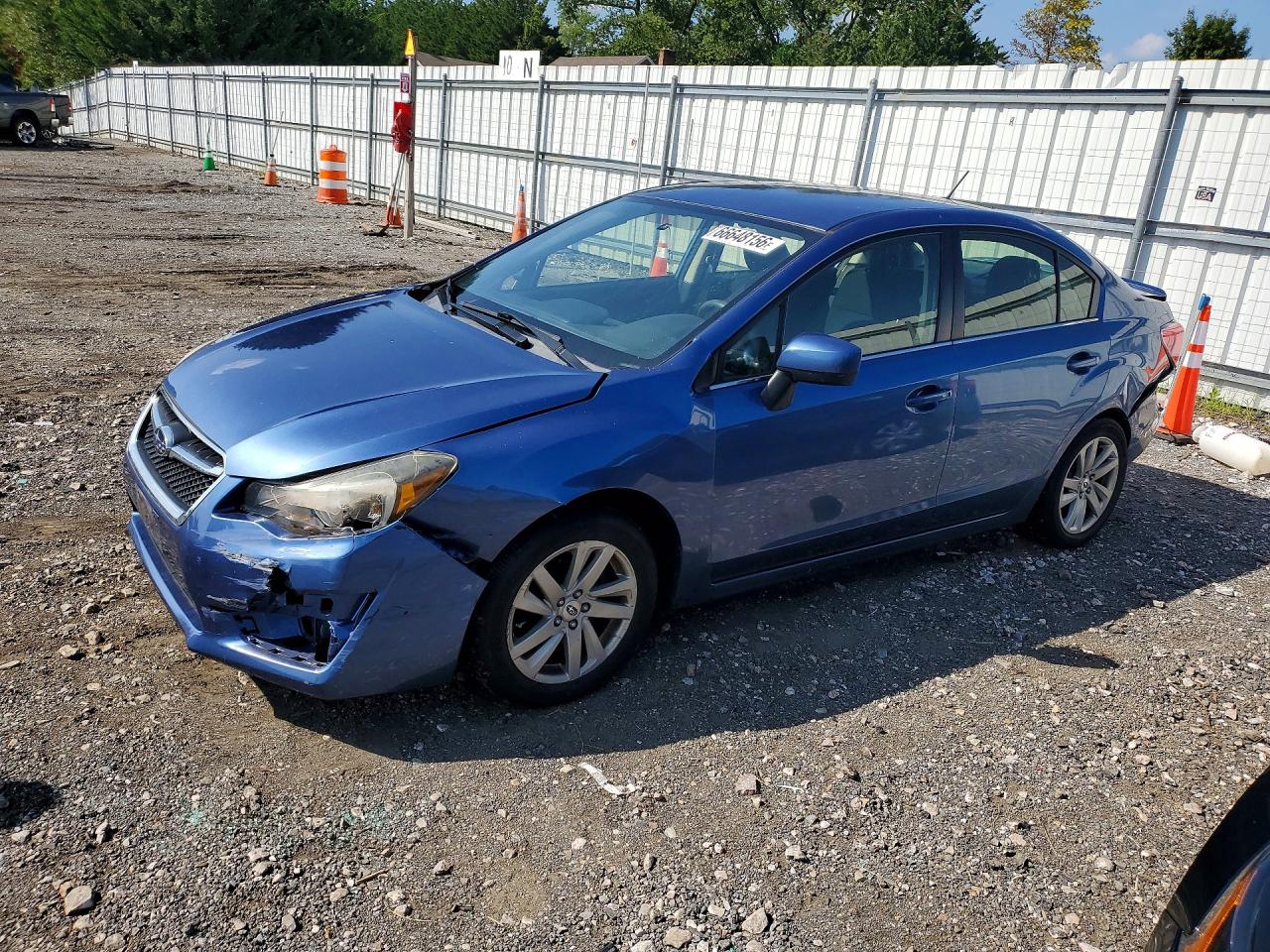 2015 Subaru Impreza Premium Blue vin: JF1GJAC60FH016409