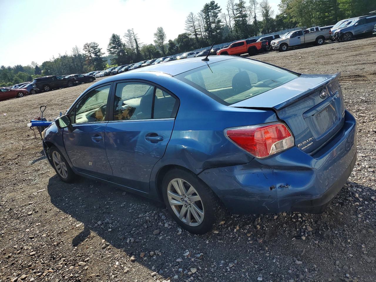 2015 Subaru Impreza Premium Синий vin: JF1GJAC60FH016409