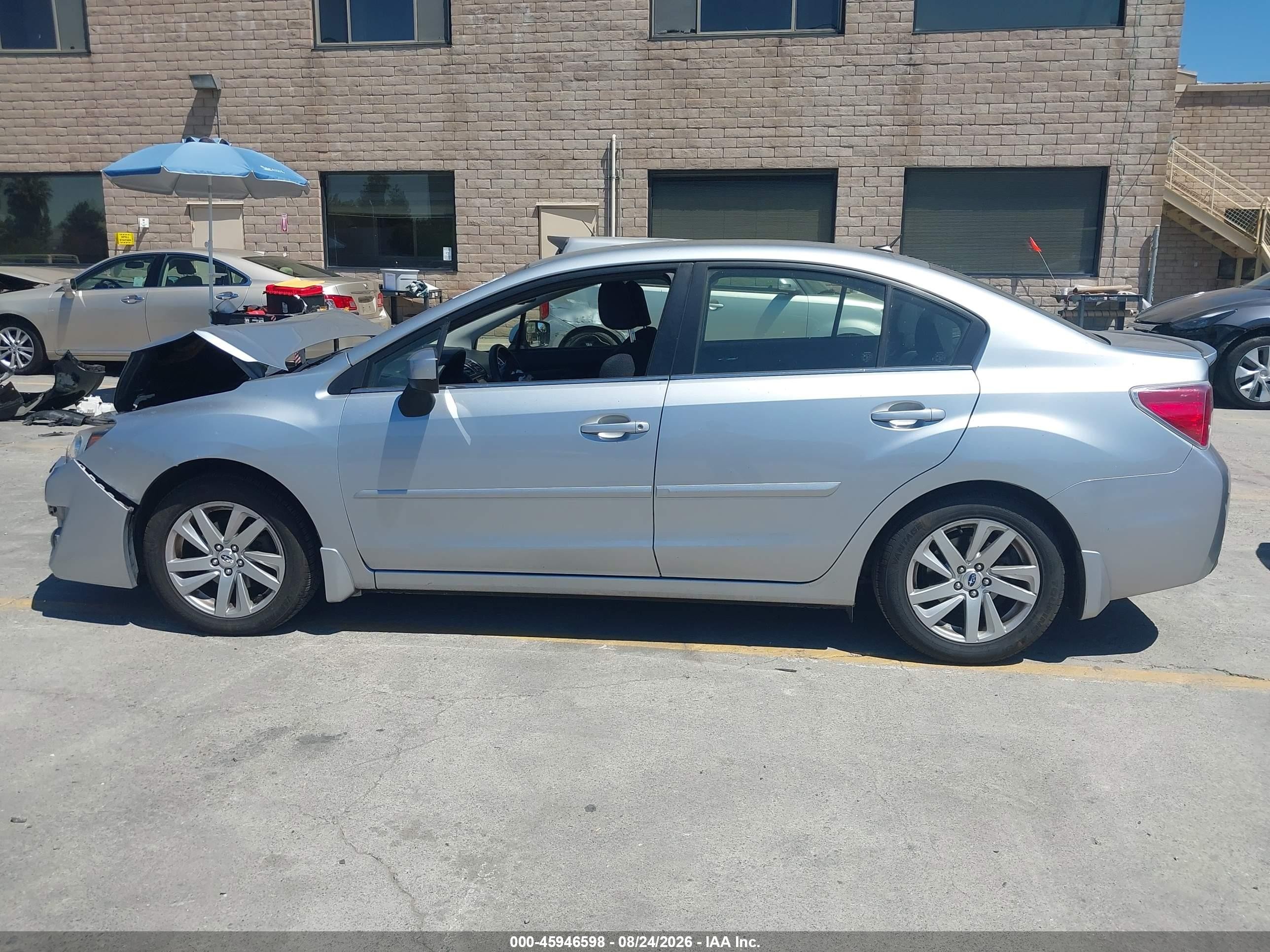 2015 Subaru Impreza 2.0i Premium Серебряный vin: JF1GJAC60FH019973