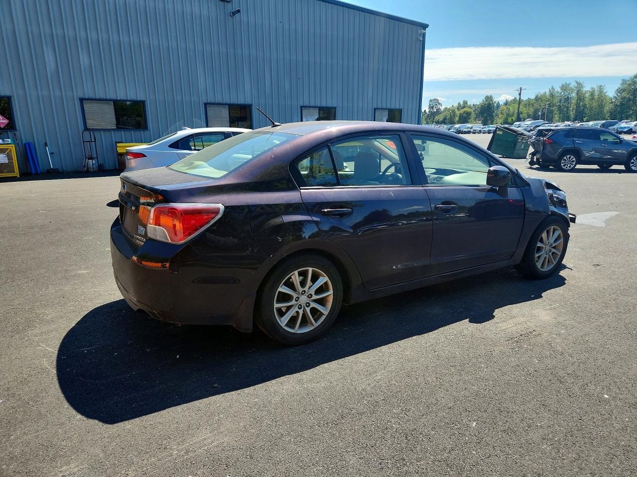 2012 Subaru Impreza Premium Burgundy vin: JF1GJAC61CG030417