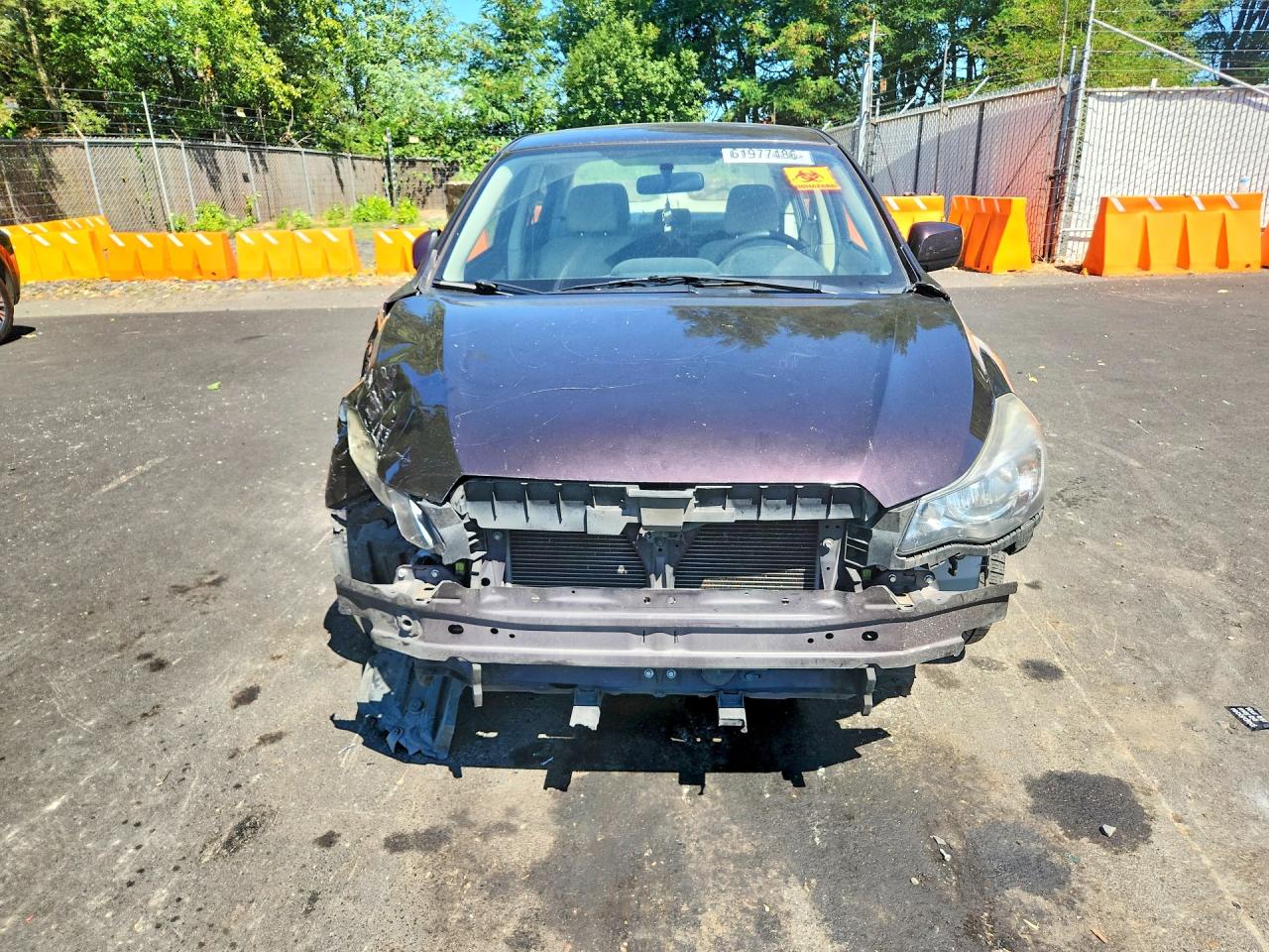 2012 Subaru Impreza Premium Burgundy vin: JF1GJAC61CG030417