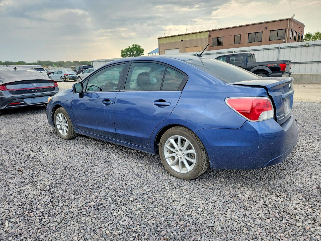 2012 Subaru Impreza Premium Blue vin: JF1GJAC61CH013305