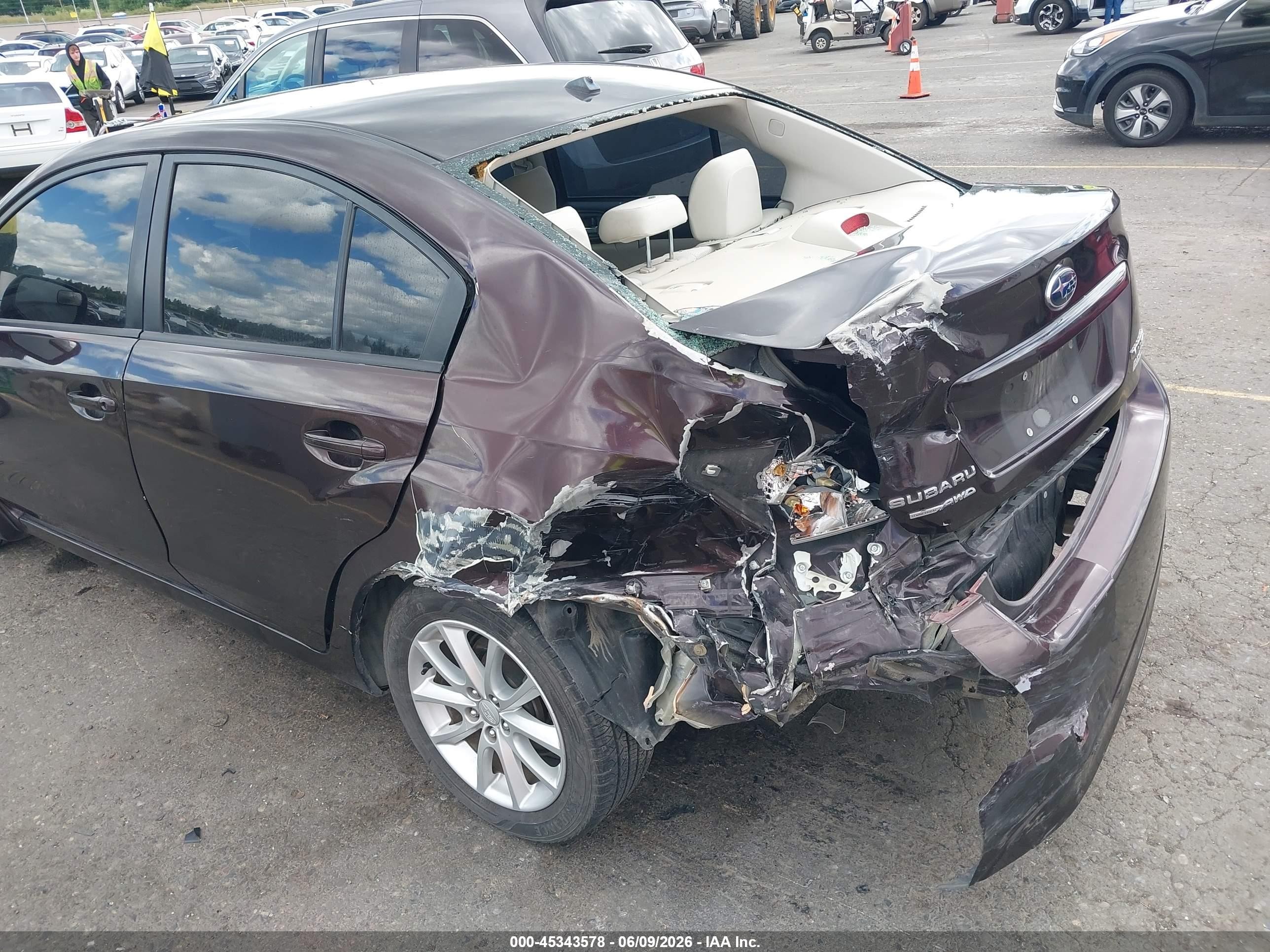 2012 Subaru Impreza 2.0i Premium Maroon vin: JF1GJAC61CH013790
