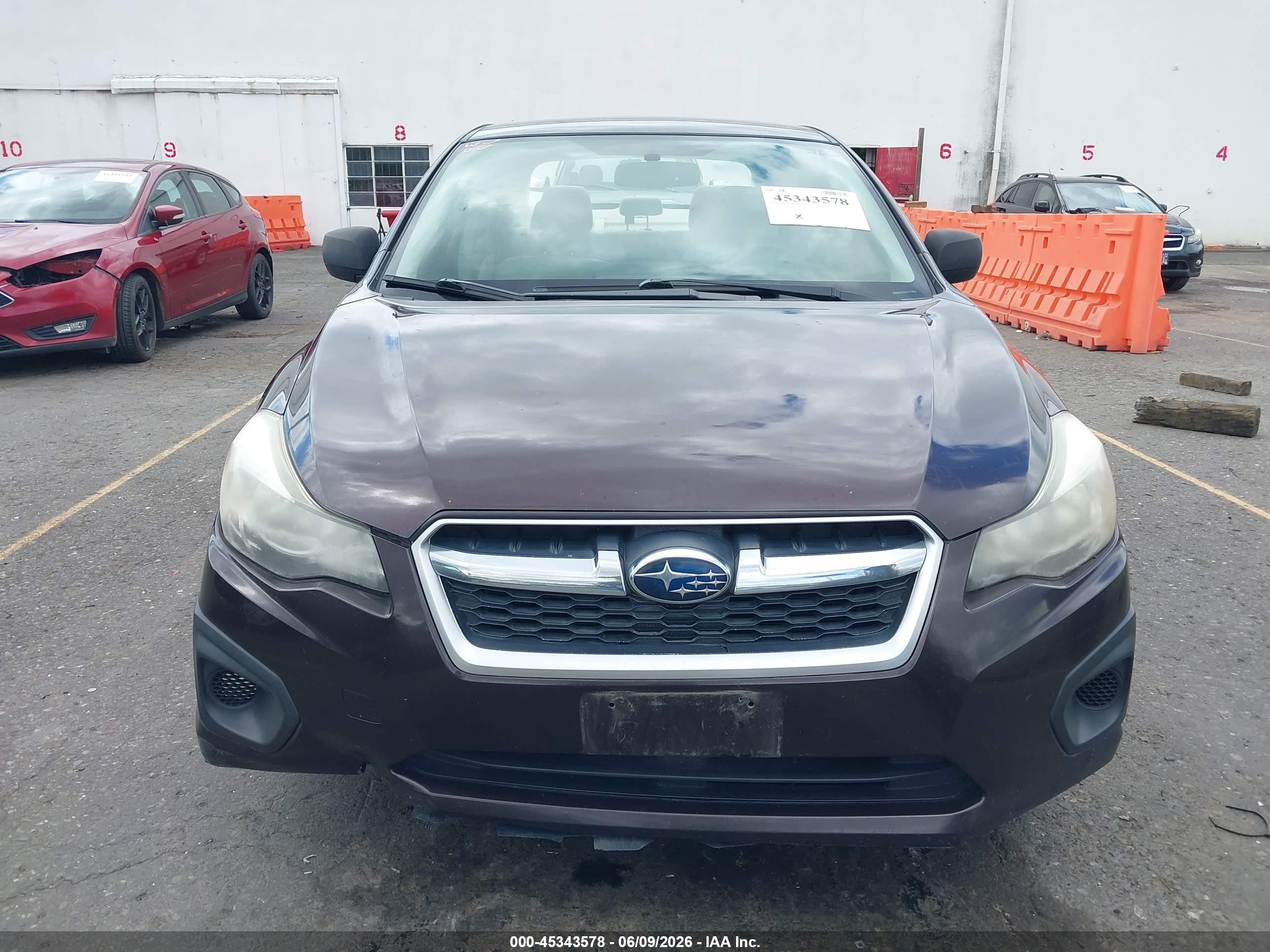 2012 Subaru Impreza 2.0i Premium Maroon vin: JF1GJAC61CH013790