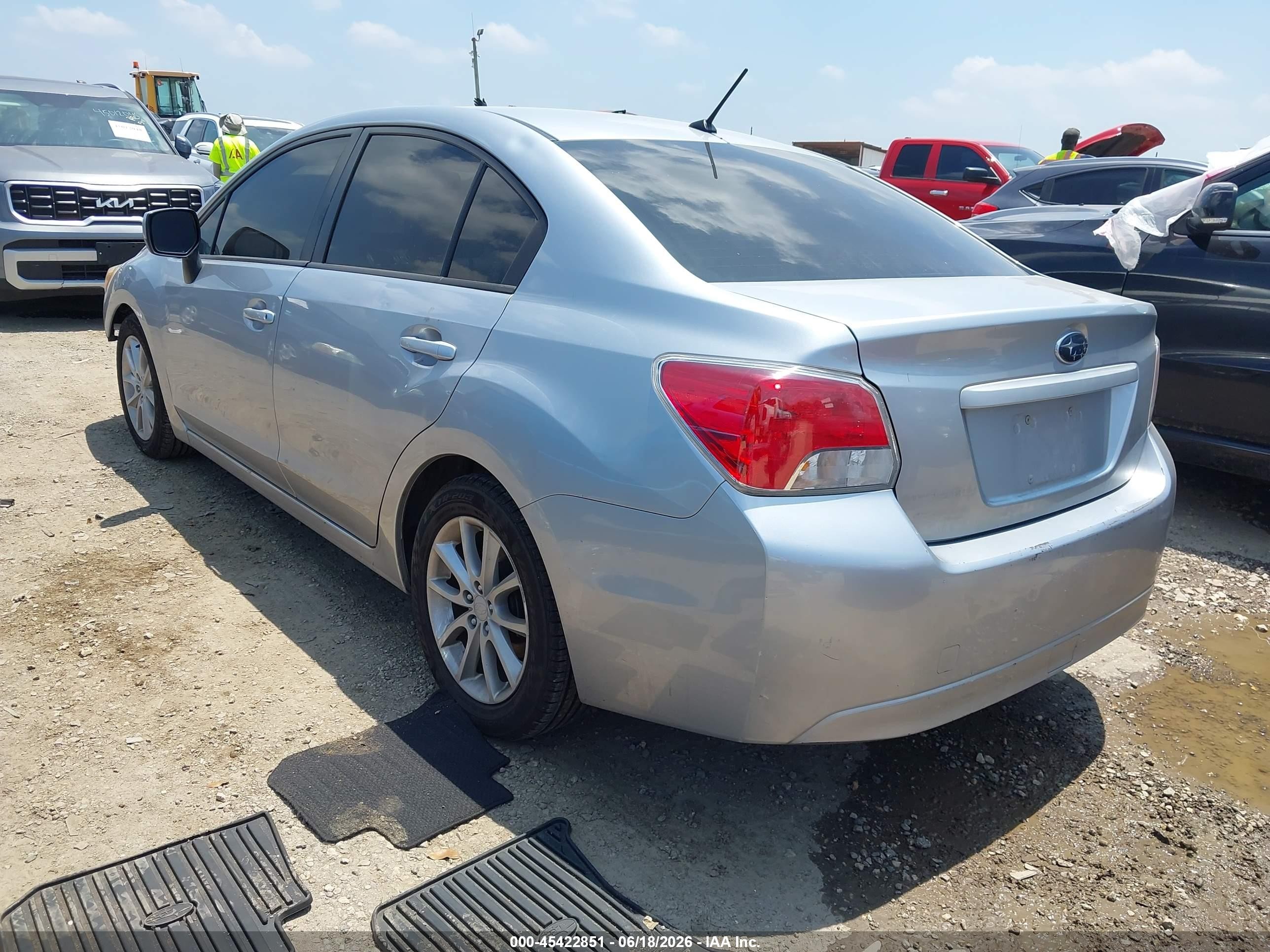 2012 Subaru Impreza 2.0i Premium Silver vin: JF1GJAC61CH030055