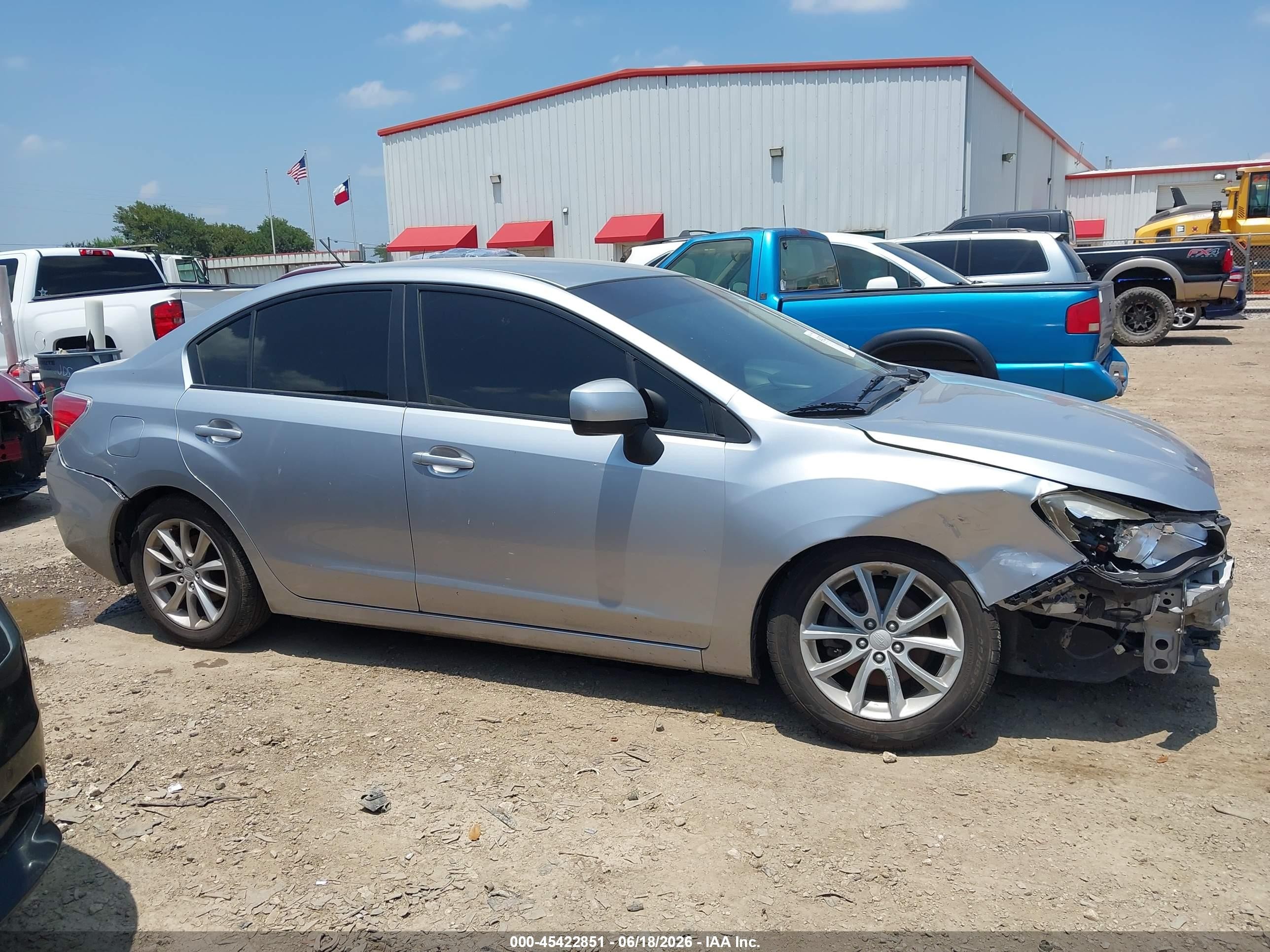 2012 Subaru Impreza 2.0i Premium Silver vin: JF1GJAC61CH030055