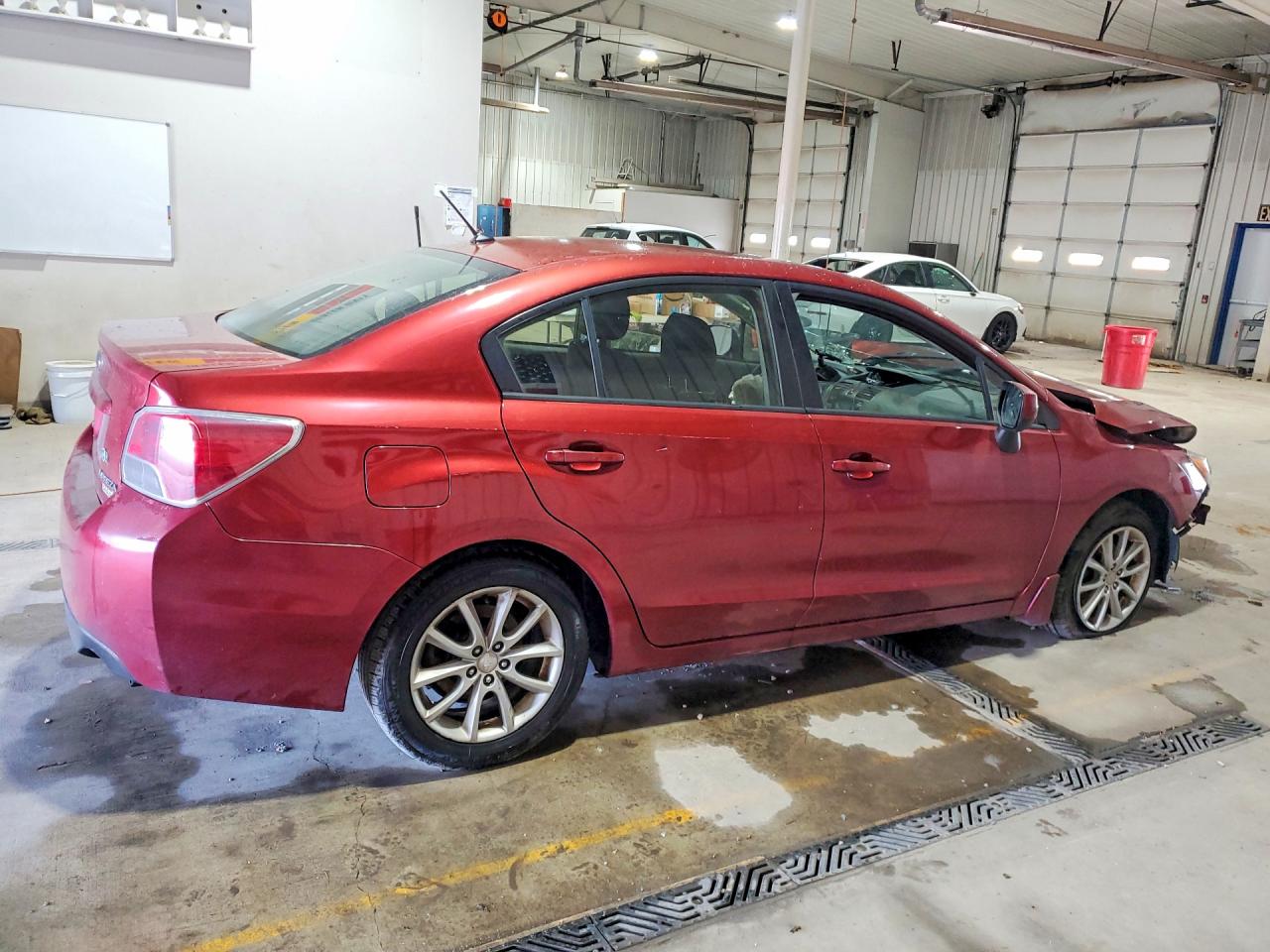 2013 Subaru Impreza Premium Maroon vin: JF1GJAC61DH003584