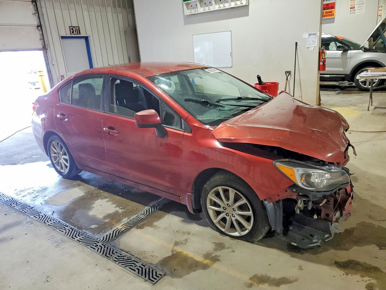 2013 Subaru Impreza Premium Maroon vin: JF1GJAC61DH003584