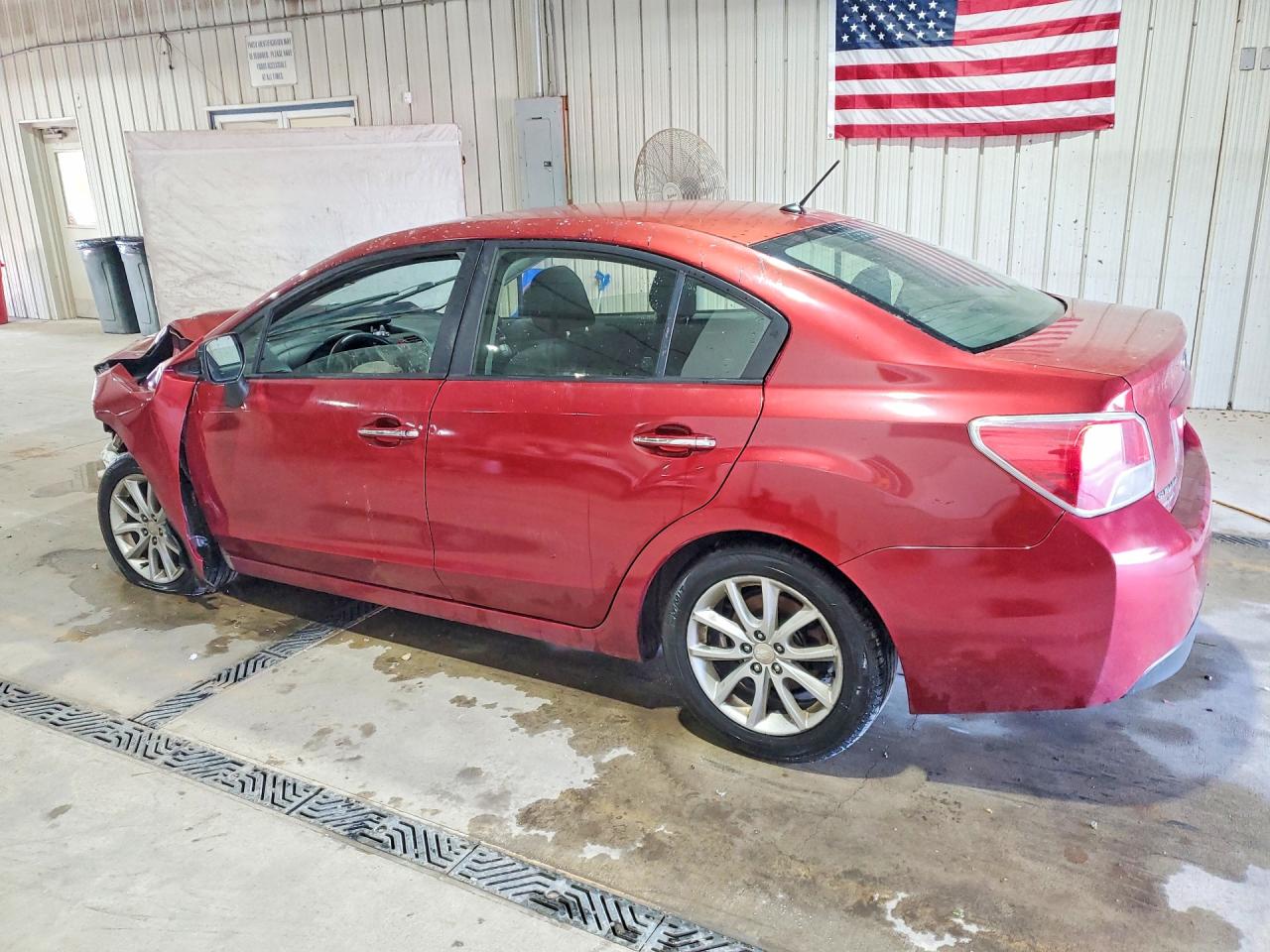2013 Subaru Impreza Premium Maroon vin: JF1GJAC61DH003584