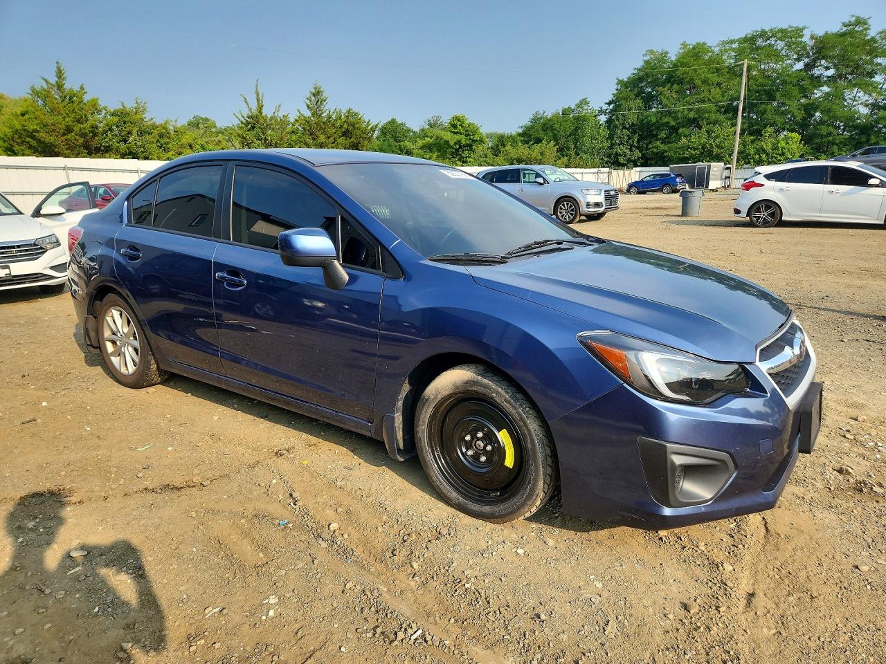 2013 Subaru Impreza Premium Blue vin: JF1GJAC61DH007795