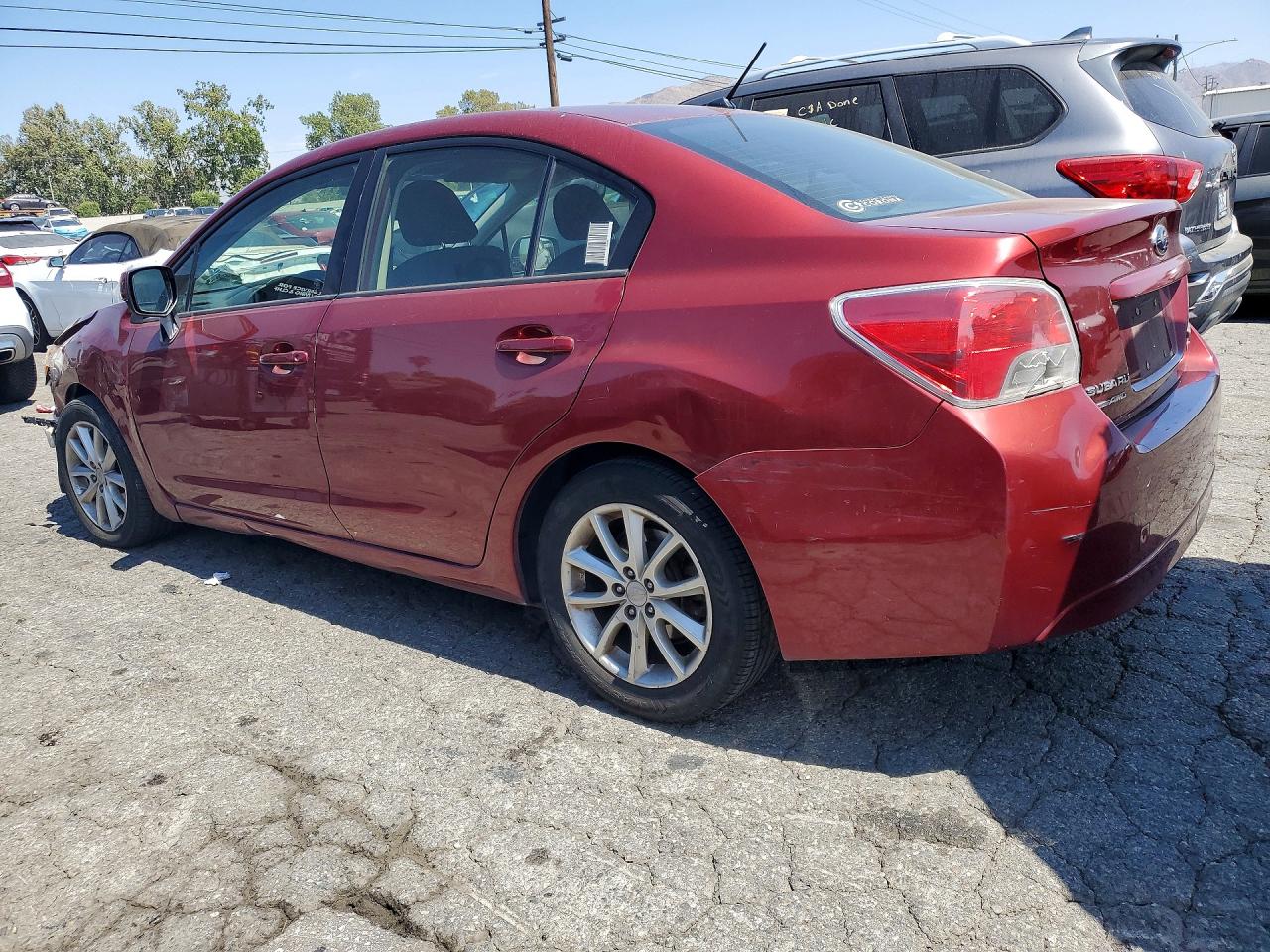 2013 Subaru Impreza Premium Red vin: JF1GJAC61DH023477