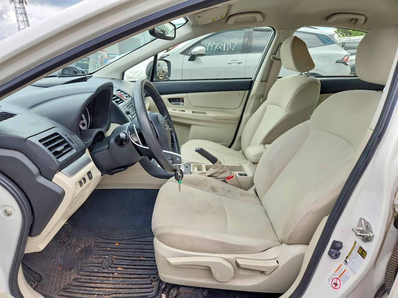 2013 Subaru Impreza Premium White vin: JF1GJAC61DH029246