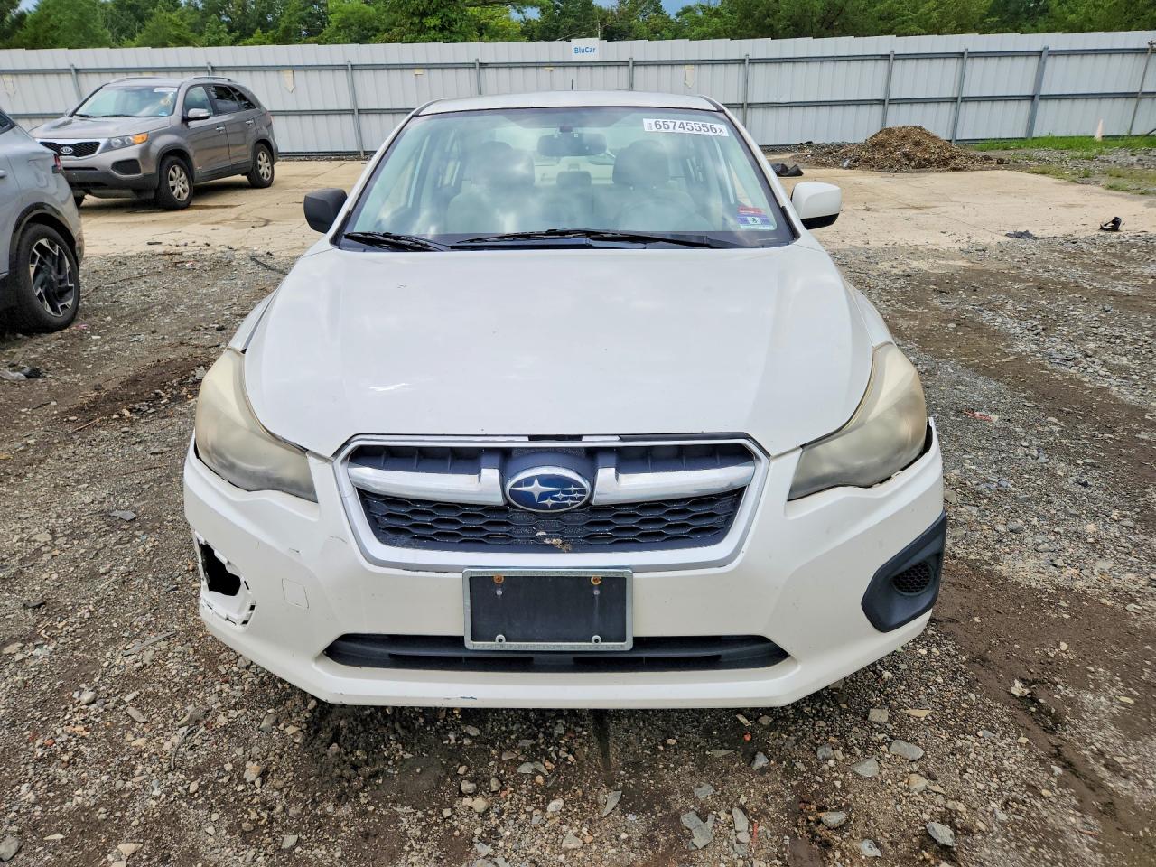 2013 Subaru Impreza Premium White vin: JF1GJAC61DH029246