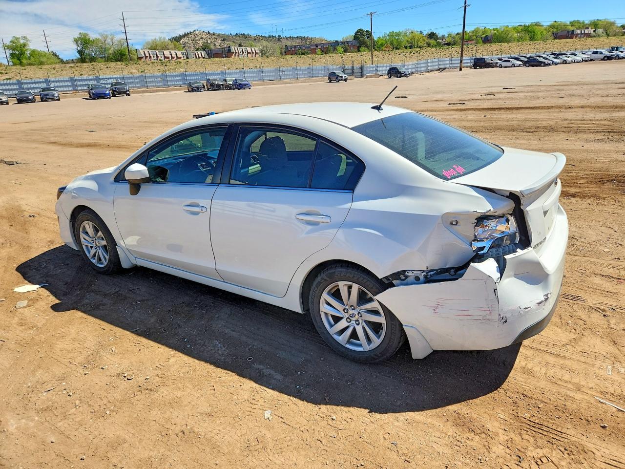2015 Subaru Impreza Premium White vin: JF1GJAC61FH018878
