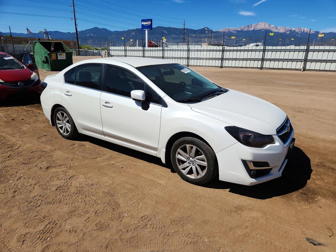 2015 Subaru Impreza Premium White vin: JF1GJAC61FH018878