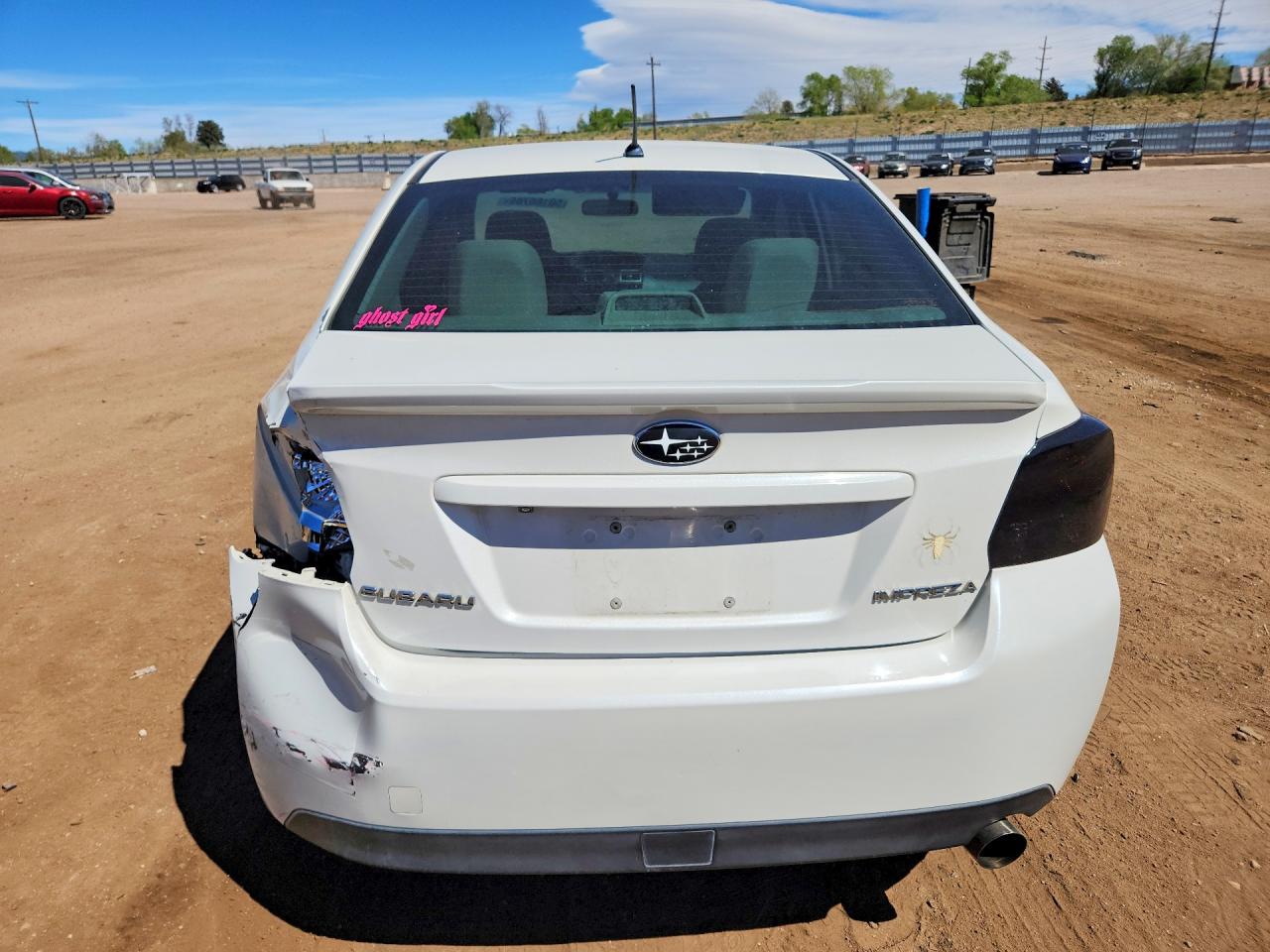 2015 Subaru Impreza Premium White vin: JF1GJAC61FH018878