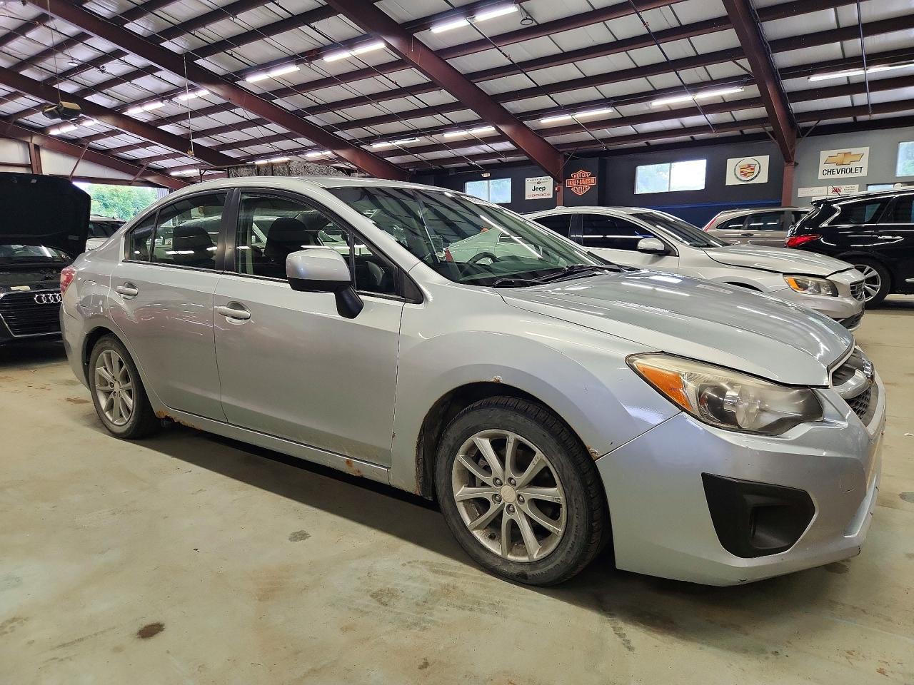 2012 Subaru Impreza Premium Silver vin: JF1GJAC62CH012003