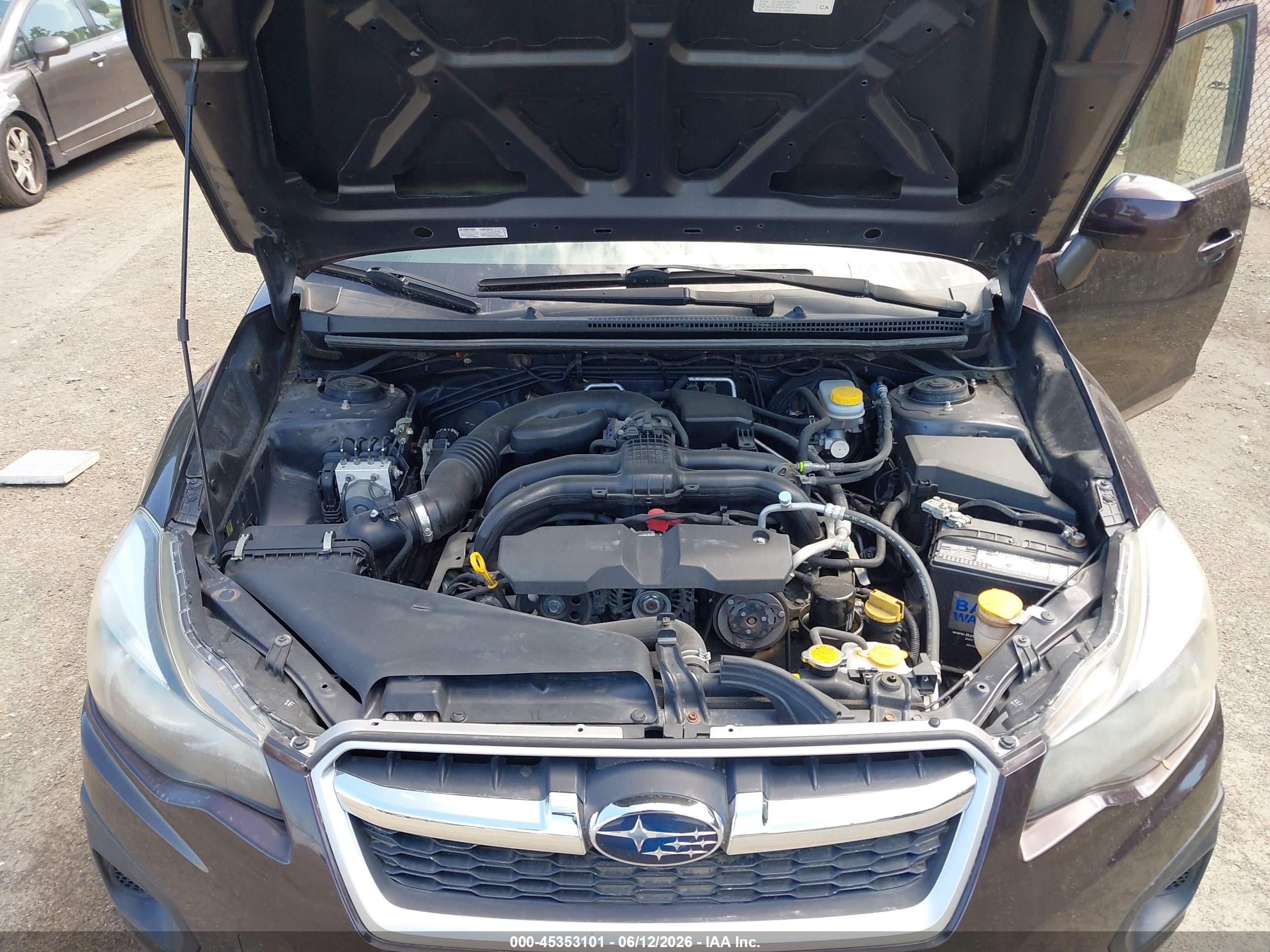 2013 Subaru Impreza 2.0i Premium Burgundy vin: JF1GJAC62DG030671